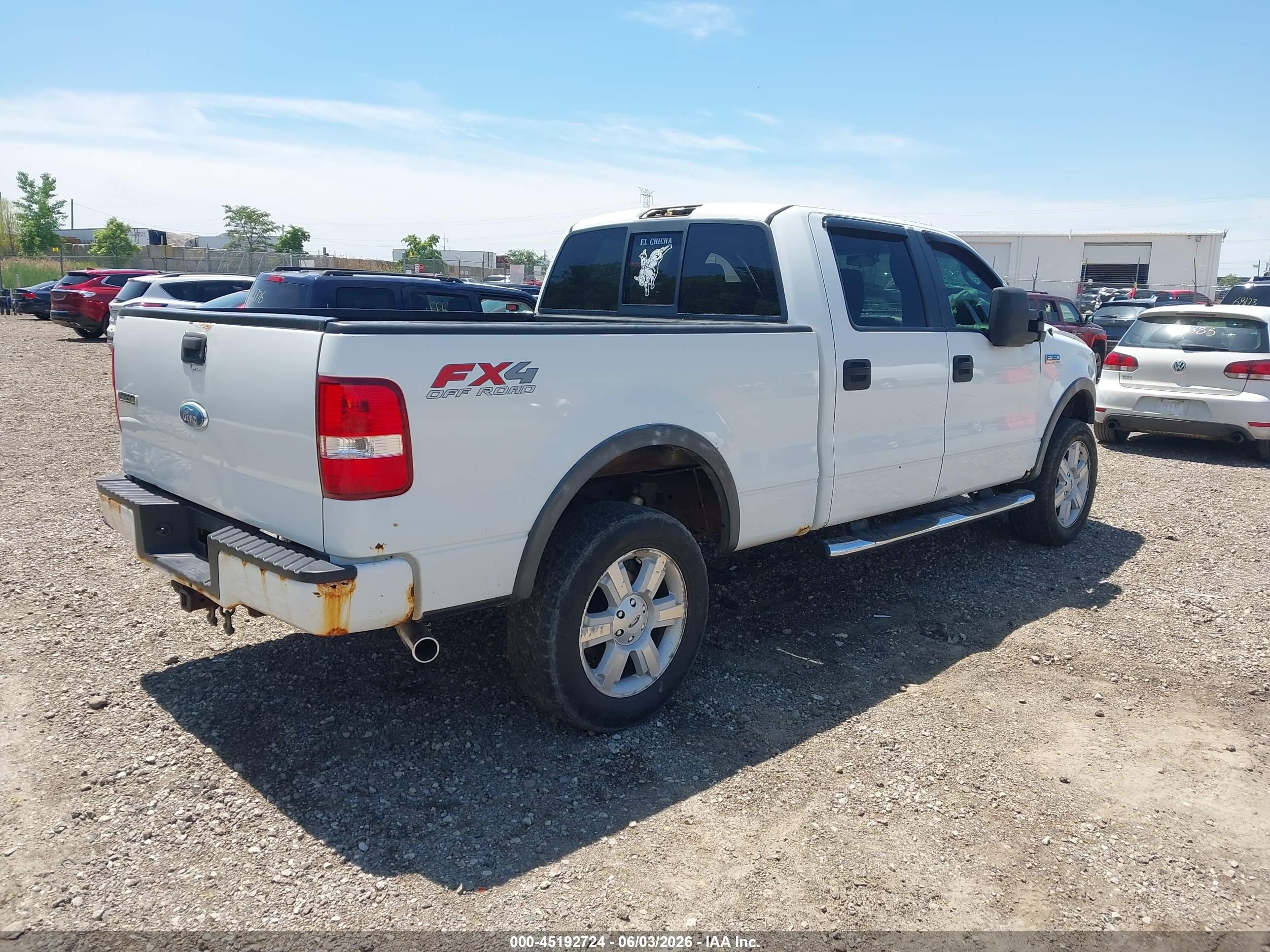 2008 Ford F-150 Fx4 White vin: 1FTPW14V48KC26289