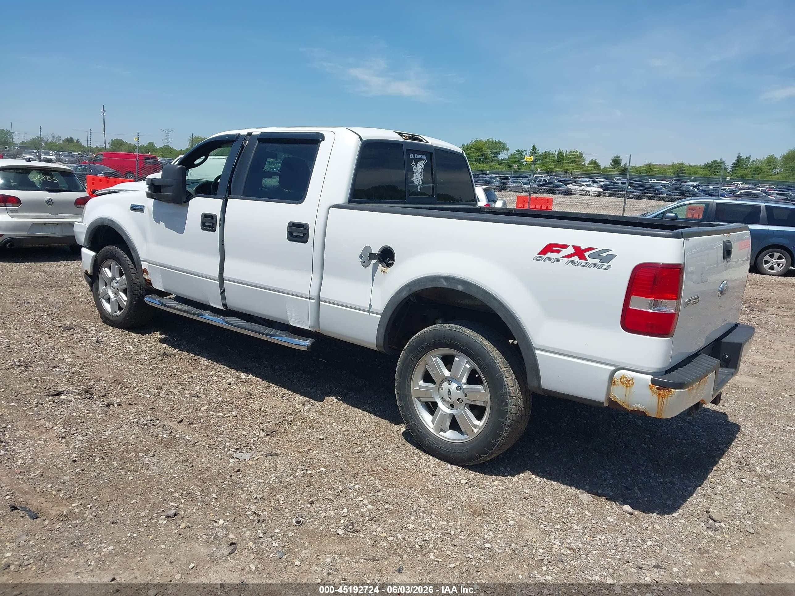 2008 Ford F-150 Fx4 White vin: 1FTPW14V48KC26289