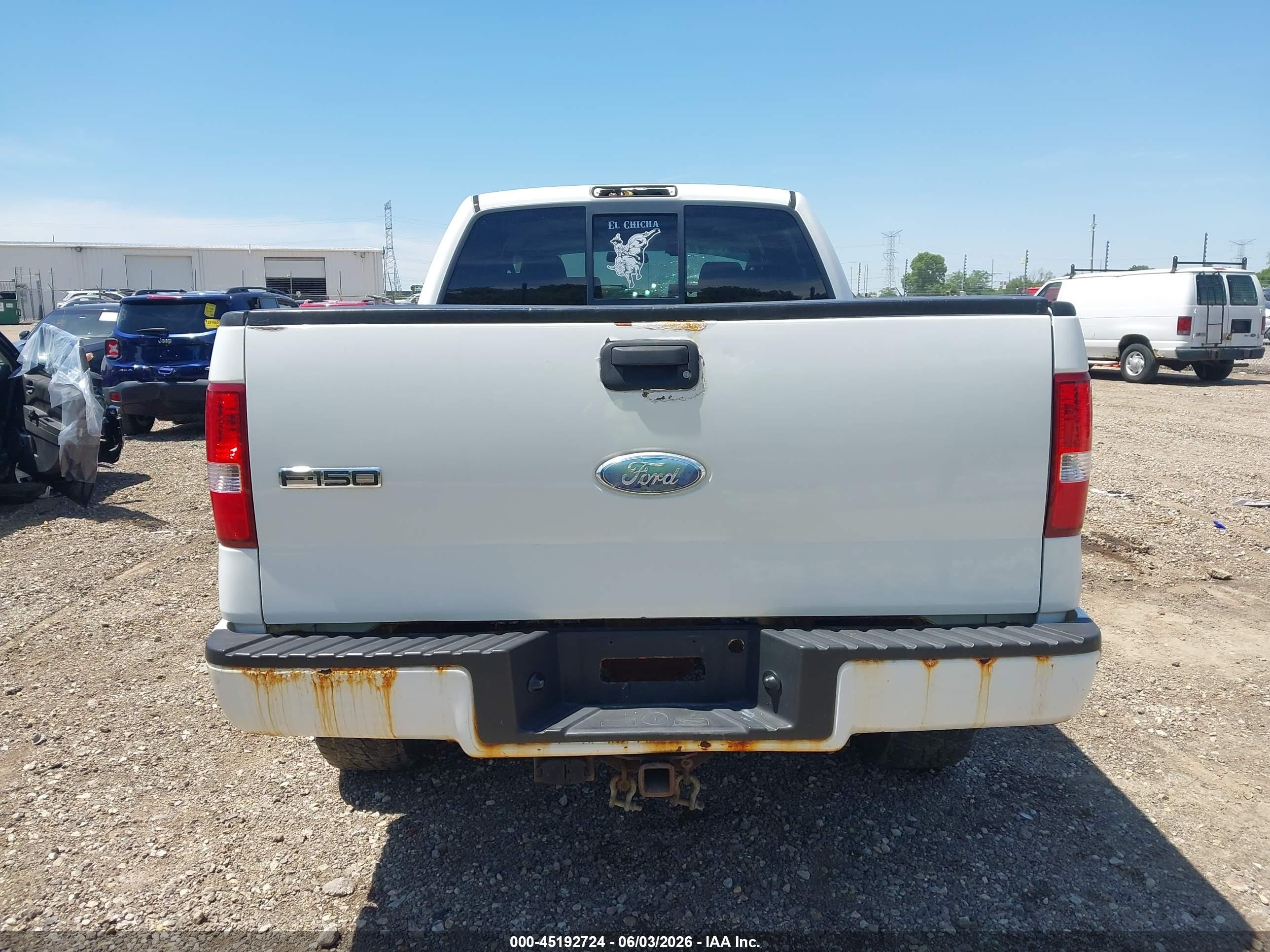 2008 Ford F-150 Fx4 White vin: 1FTPW14V48KC26289