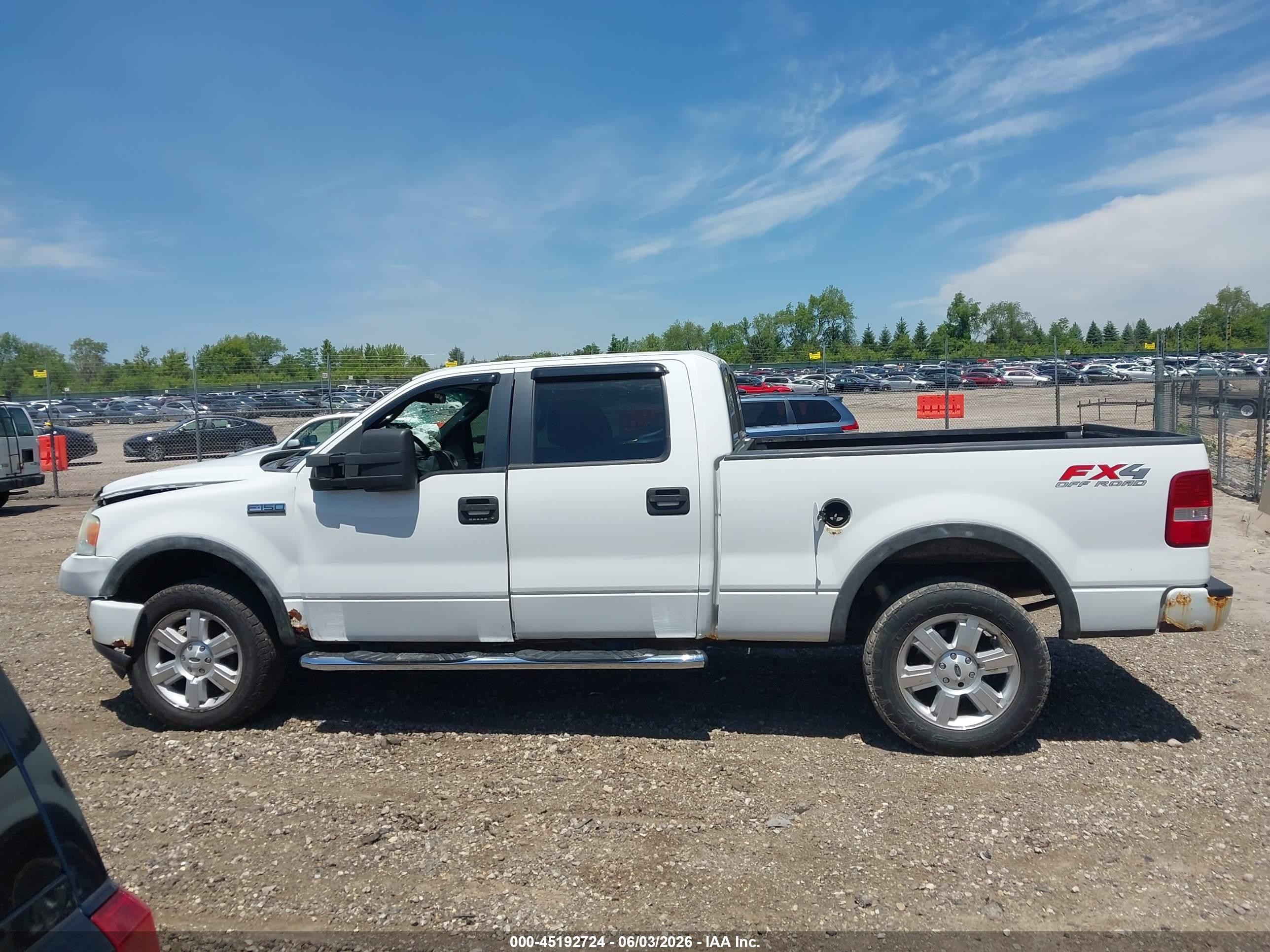 2008 Ford F-150 Fx4 White vin: 1FTPW14V48KC26289