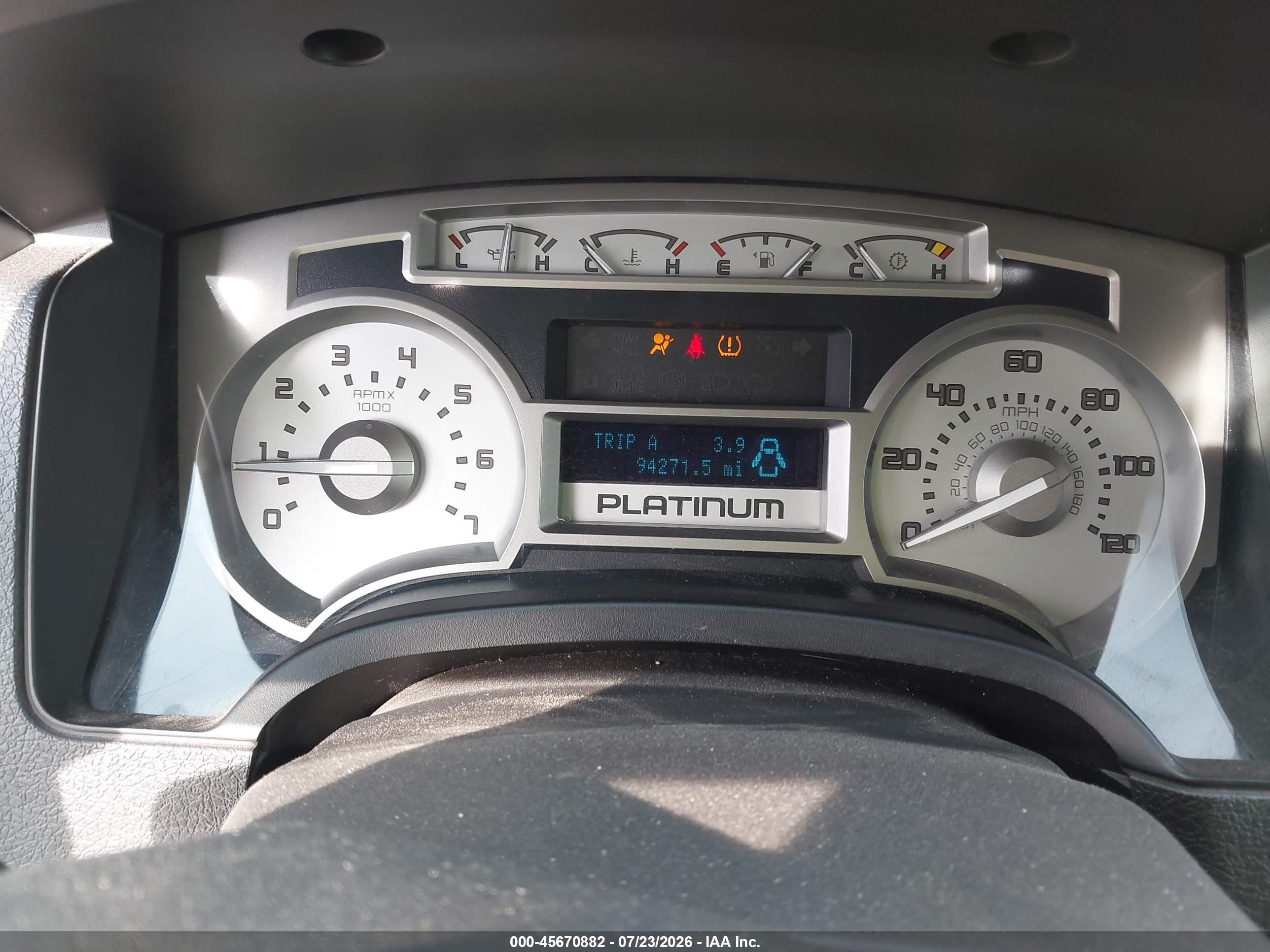 2009 Ford F-150 Fx4/king Ranch/lariat/platinum/xl/xlt White vin: 1FTPW14V49FA79983