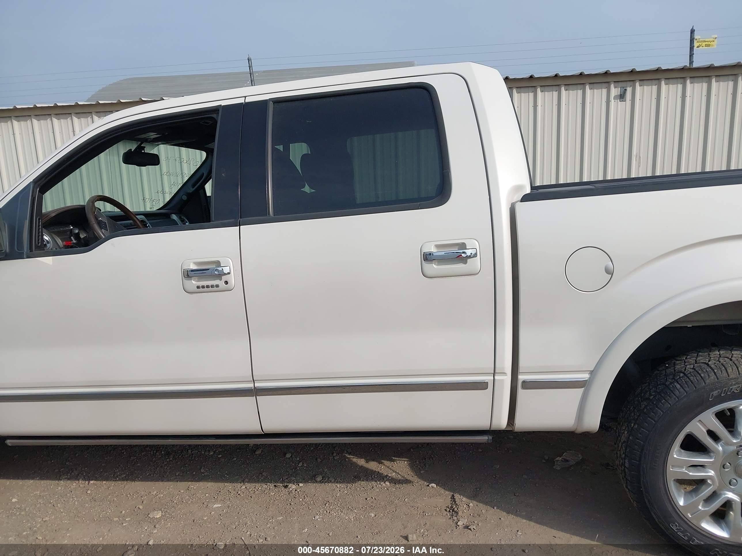 2009 Ford F-150 Fx4/king Ranch/lariat/platinum/xl/xlt White vin: 1FTPW14V49FA79983