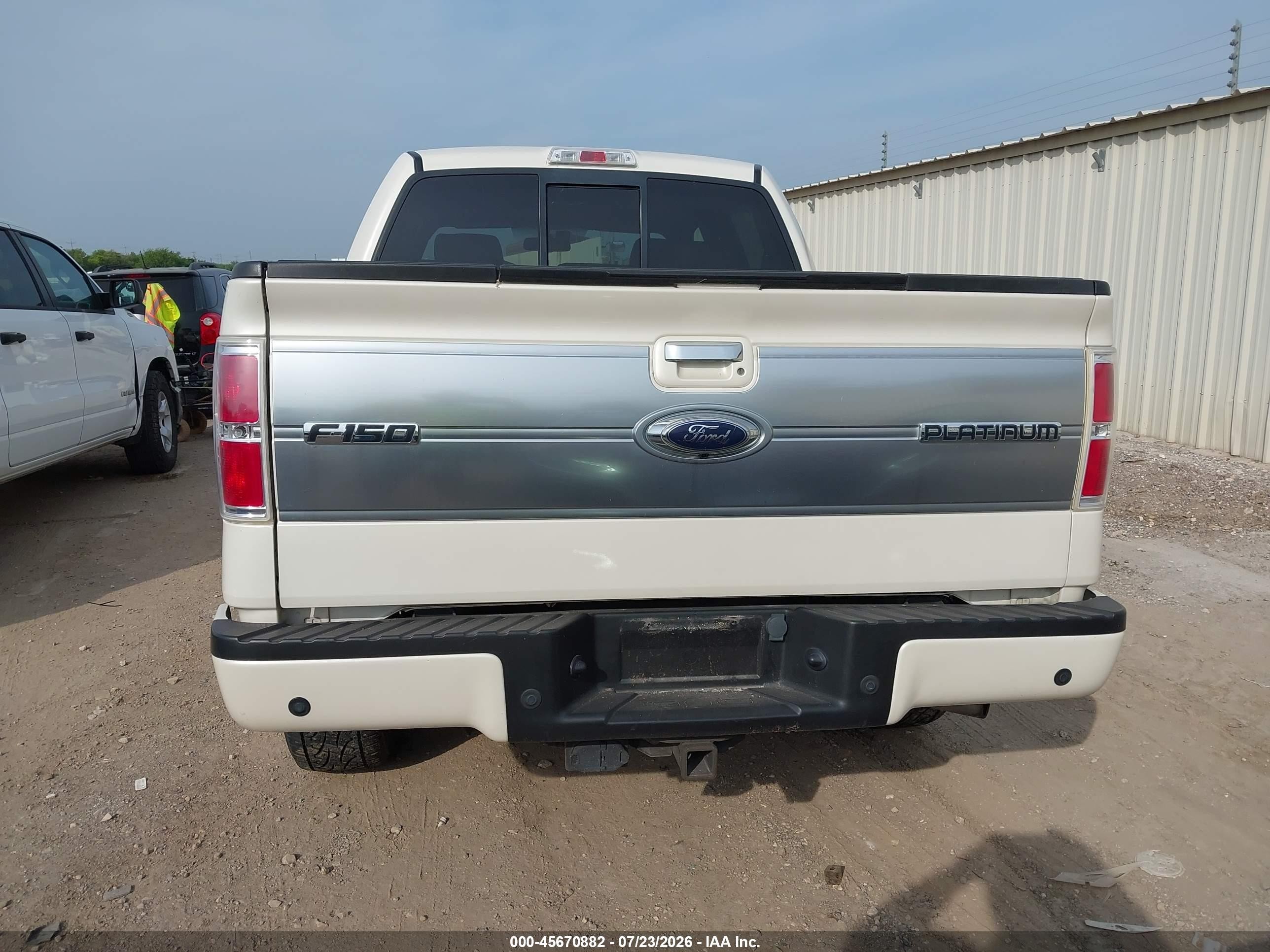 2009 Ford F-150 Fx4/king Ranch/lariat/platinum/xl/xlt White vin: 1FTPW14V49FA79983