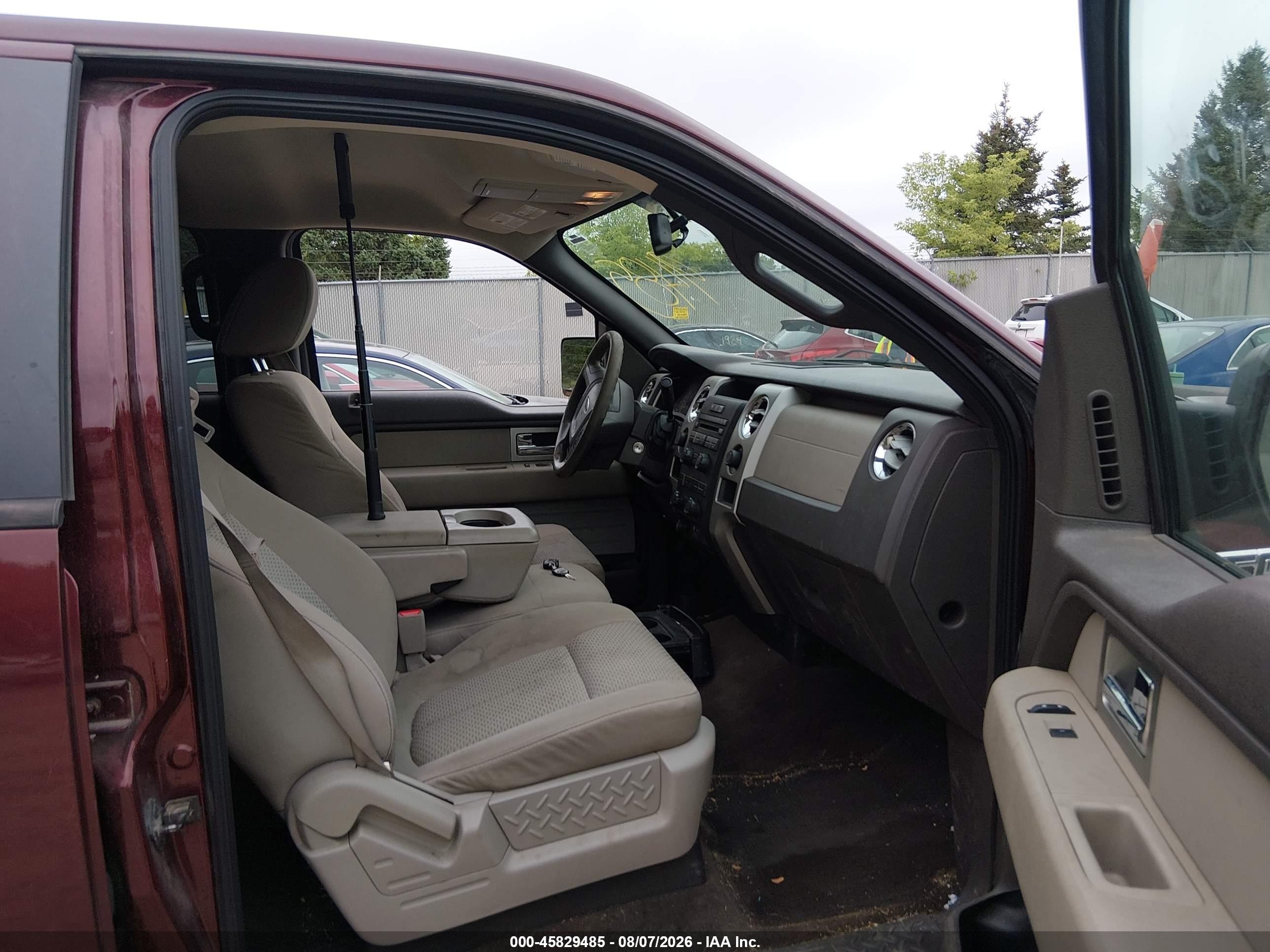 2009 Ford F-150 Fx4/king Ranch/lariat/platinum/xl/xlt Maroon vin: 1FTPW14V49KC62551