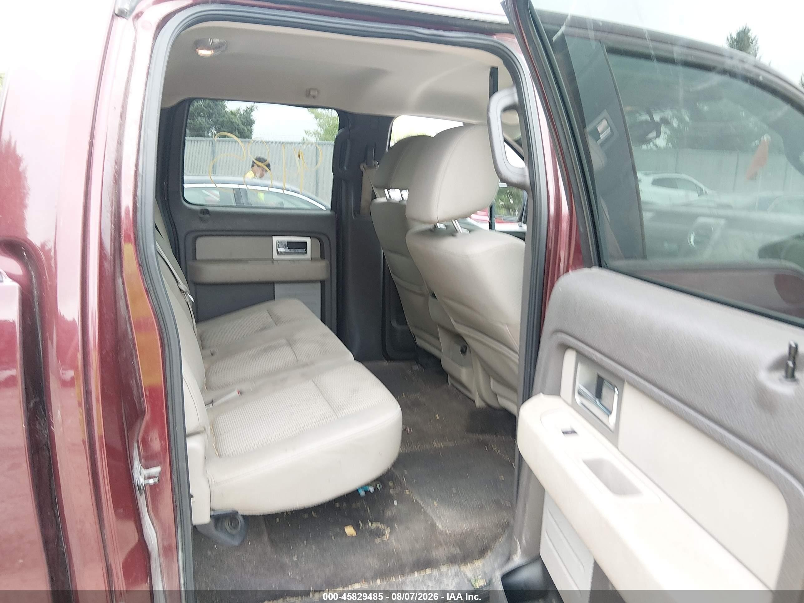 2009 Ford F-150 Fx4/king Ranch/lariat/platinum/xl/xlt Maroon vin: 1FTPW14V49KC62551