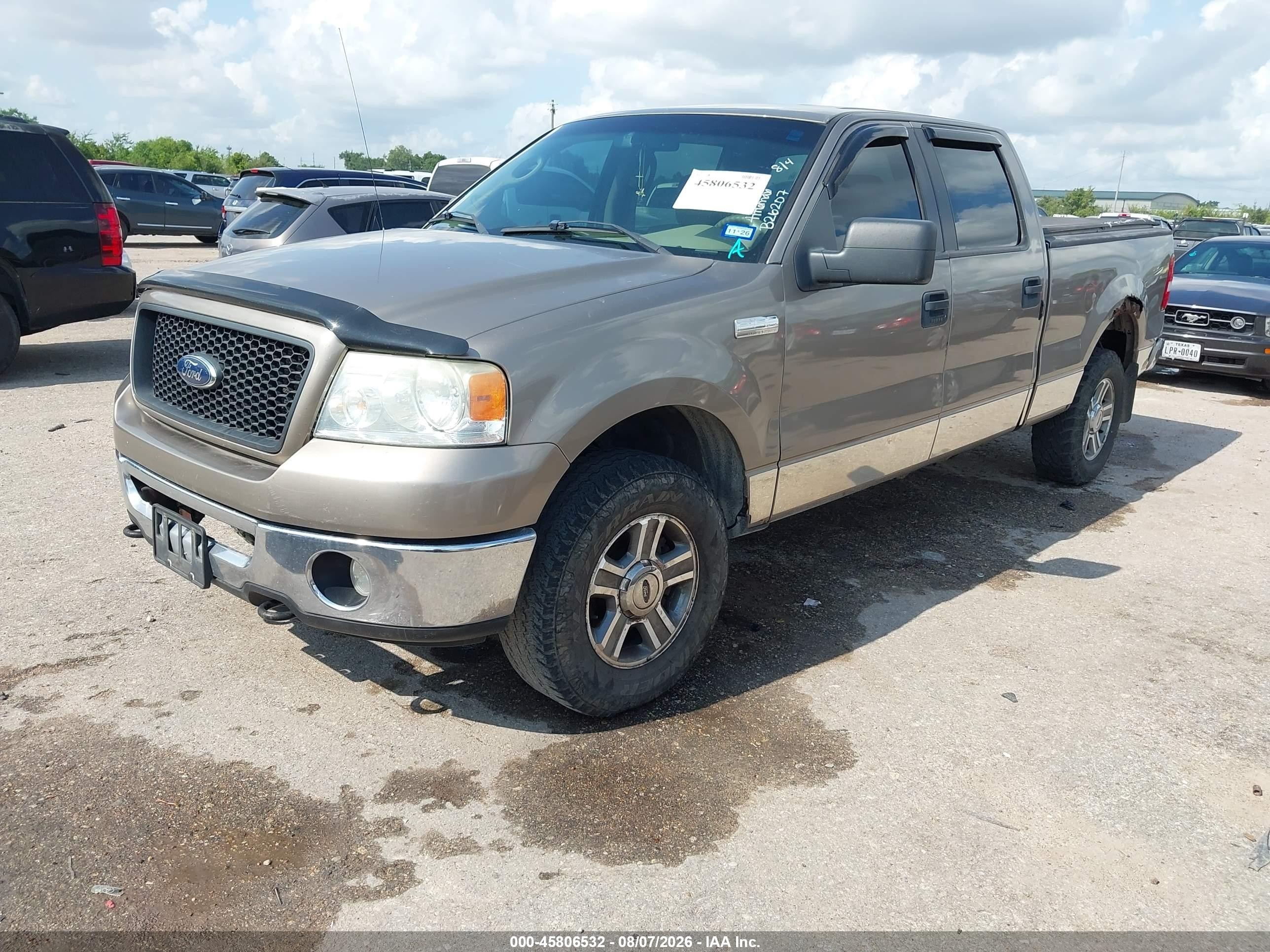 2006 Ford F-150 Fx4/lariat/xlt Gold vin: 1FTPW14V56FB26207