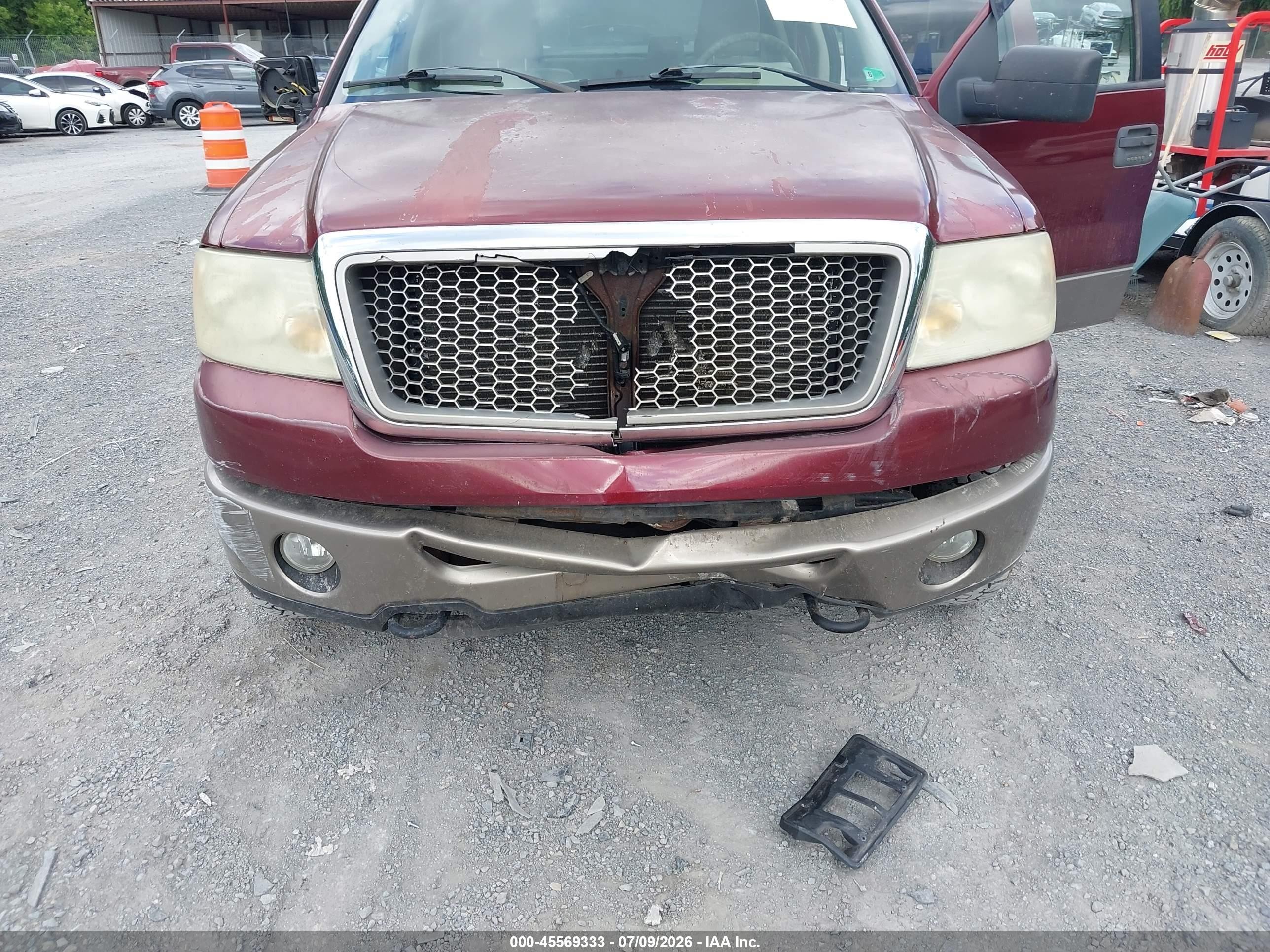 2006 Ford F-150 Fx4/lariat/xlt Maroon vin: 1FTPW14V56FB31763