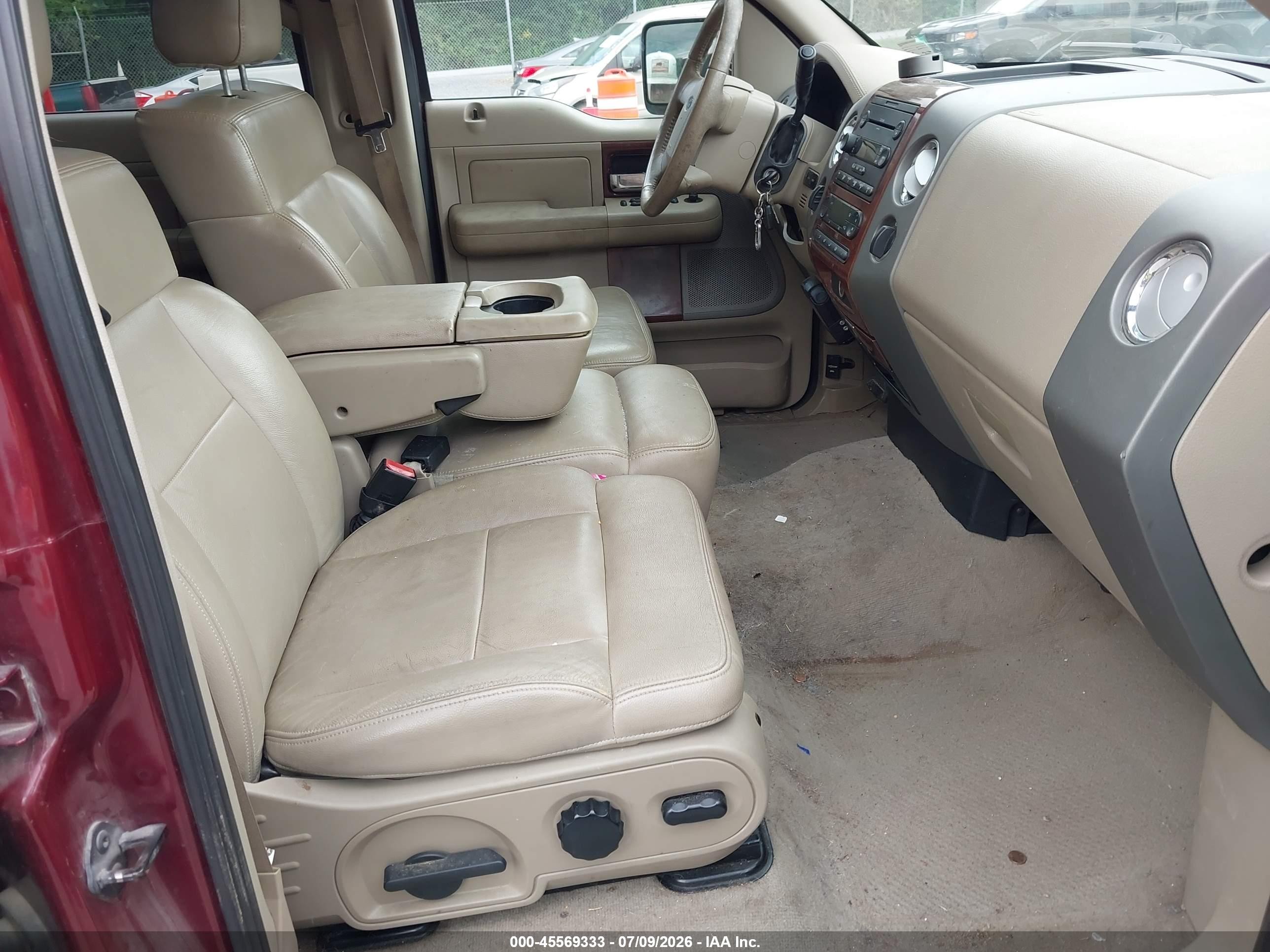 2006 Ford F-150 Fx4/lariat/xlt Maroon vin: 1FTPW14V56FB31763