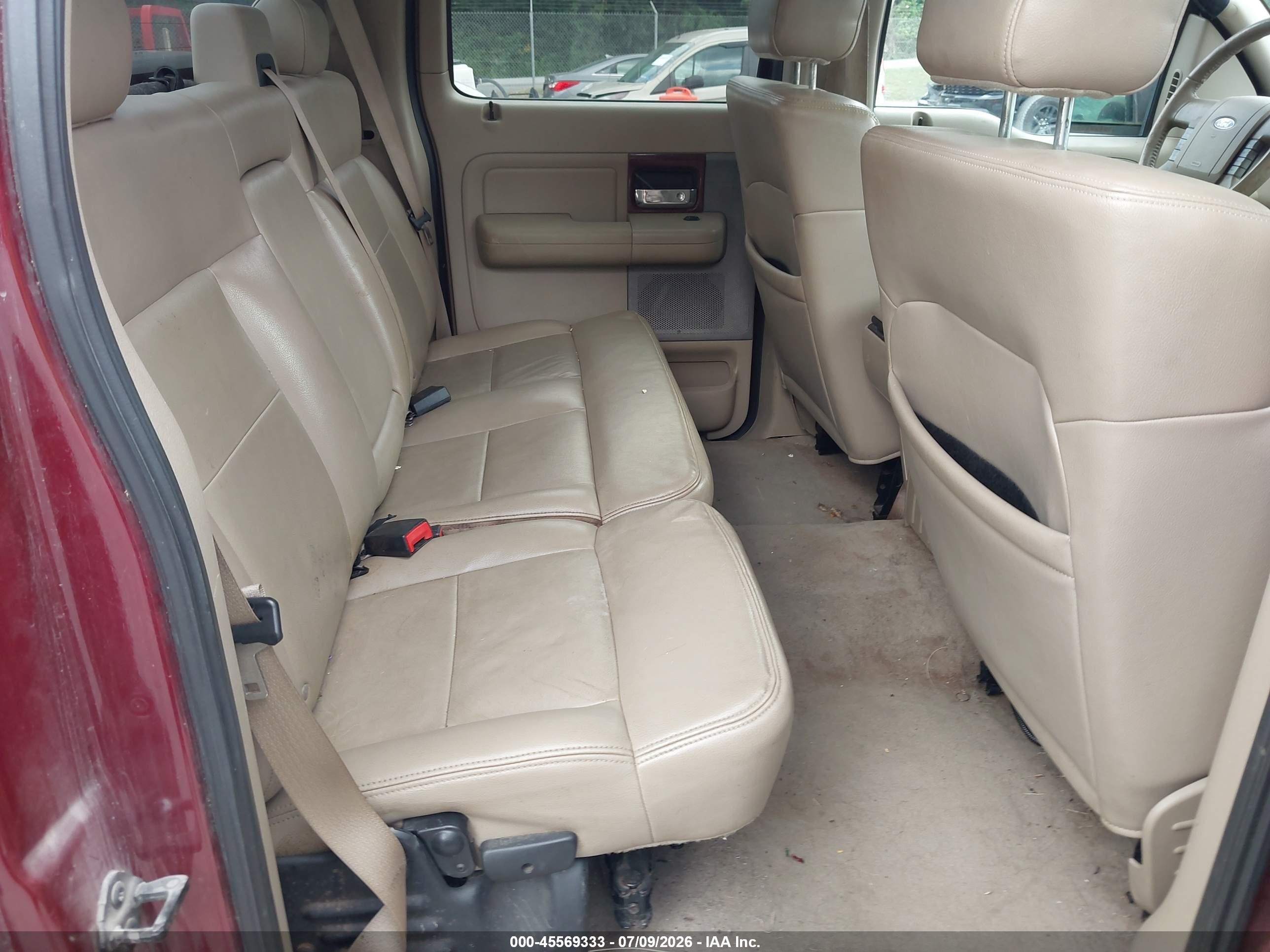 2006 Ford F-150 Fx4/lariat/xlt Maroon vin: 1FTPW14V56FB31763