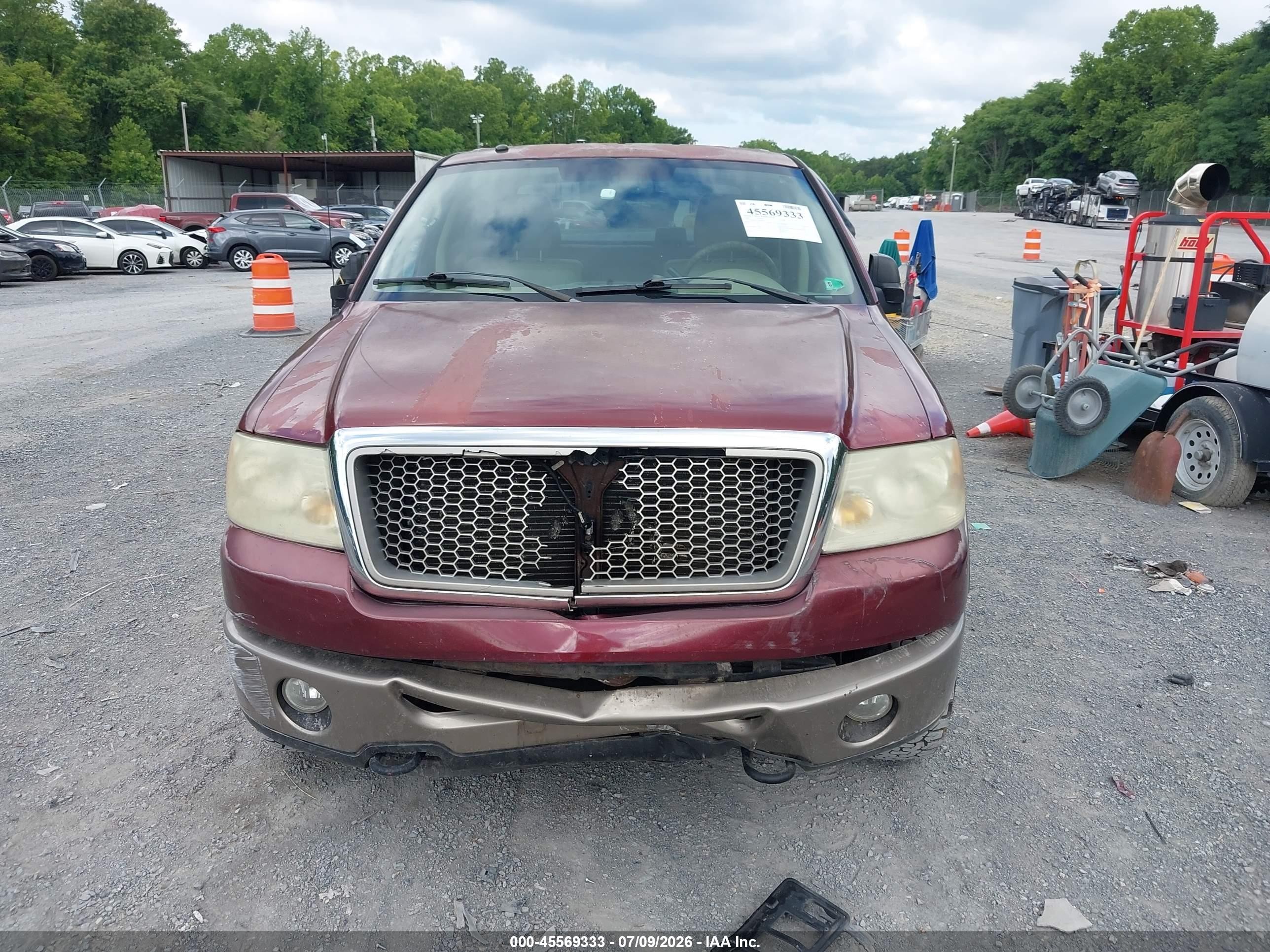 2006 Ford F-150 Fx4/lariat/xlt Maroon vin: 1FTPW14V56FB31763