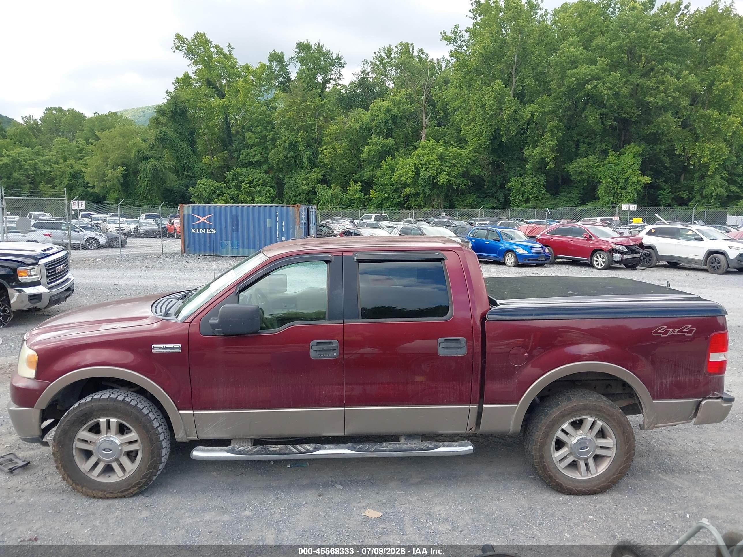 2006 Ford F-150 Fx4/lariat/xlt Maroon vin: 1FTPW14V56FB31763