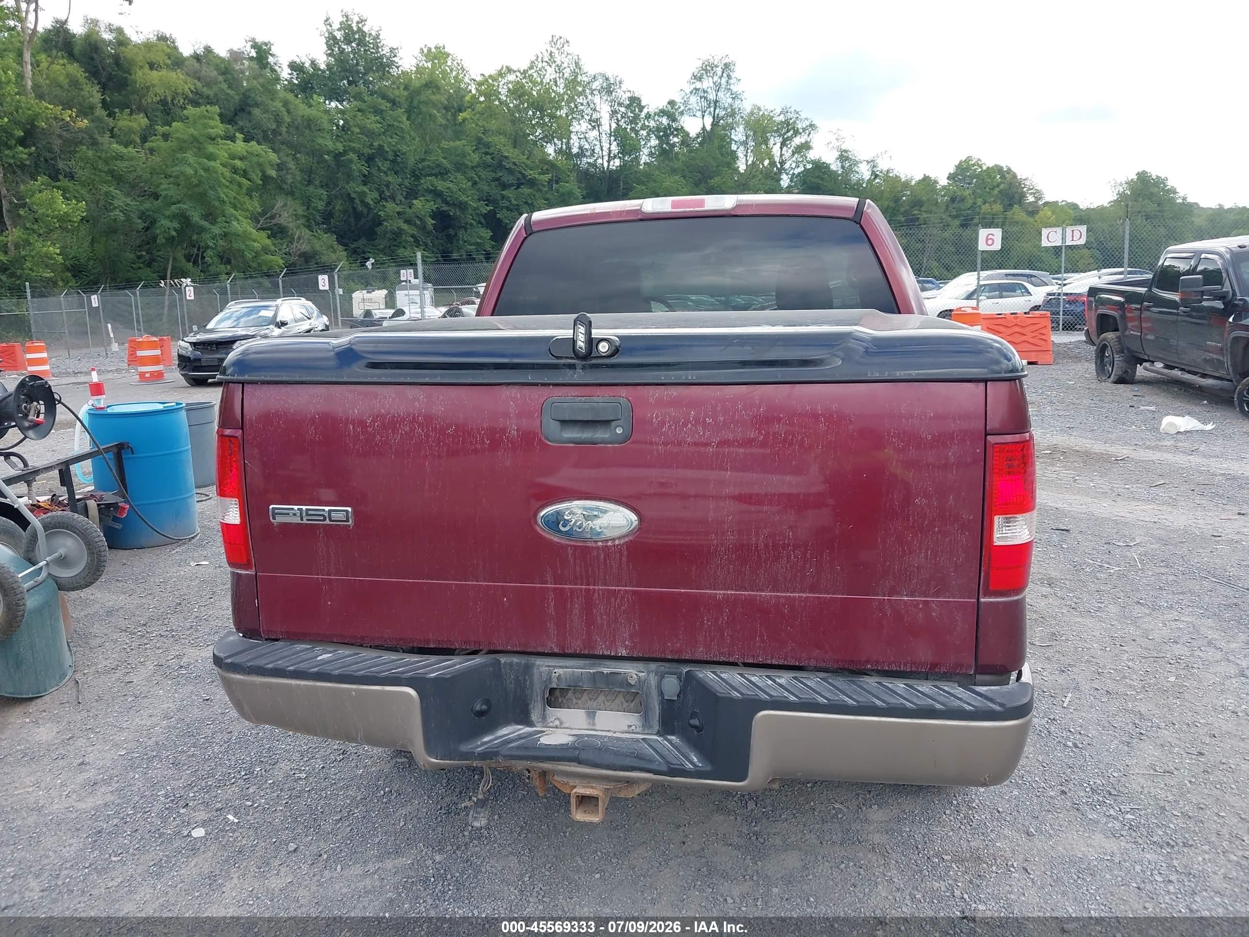 2006 Ford F-150 Fx4/lariat/xlt Maroon vin: 1FTPW14V56FB31763