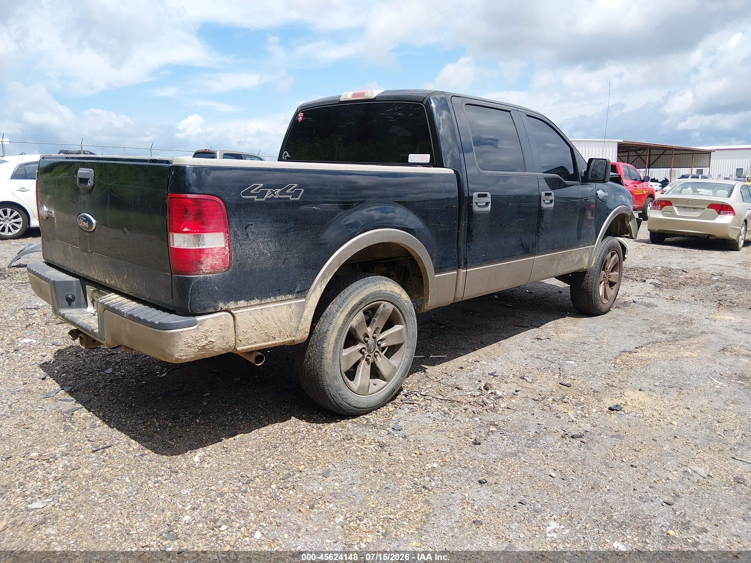 2006 Ford F-150 Fx4/lariat/xlt Black vin: 1FTPW14V56KD68602