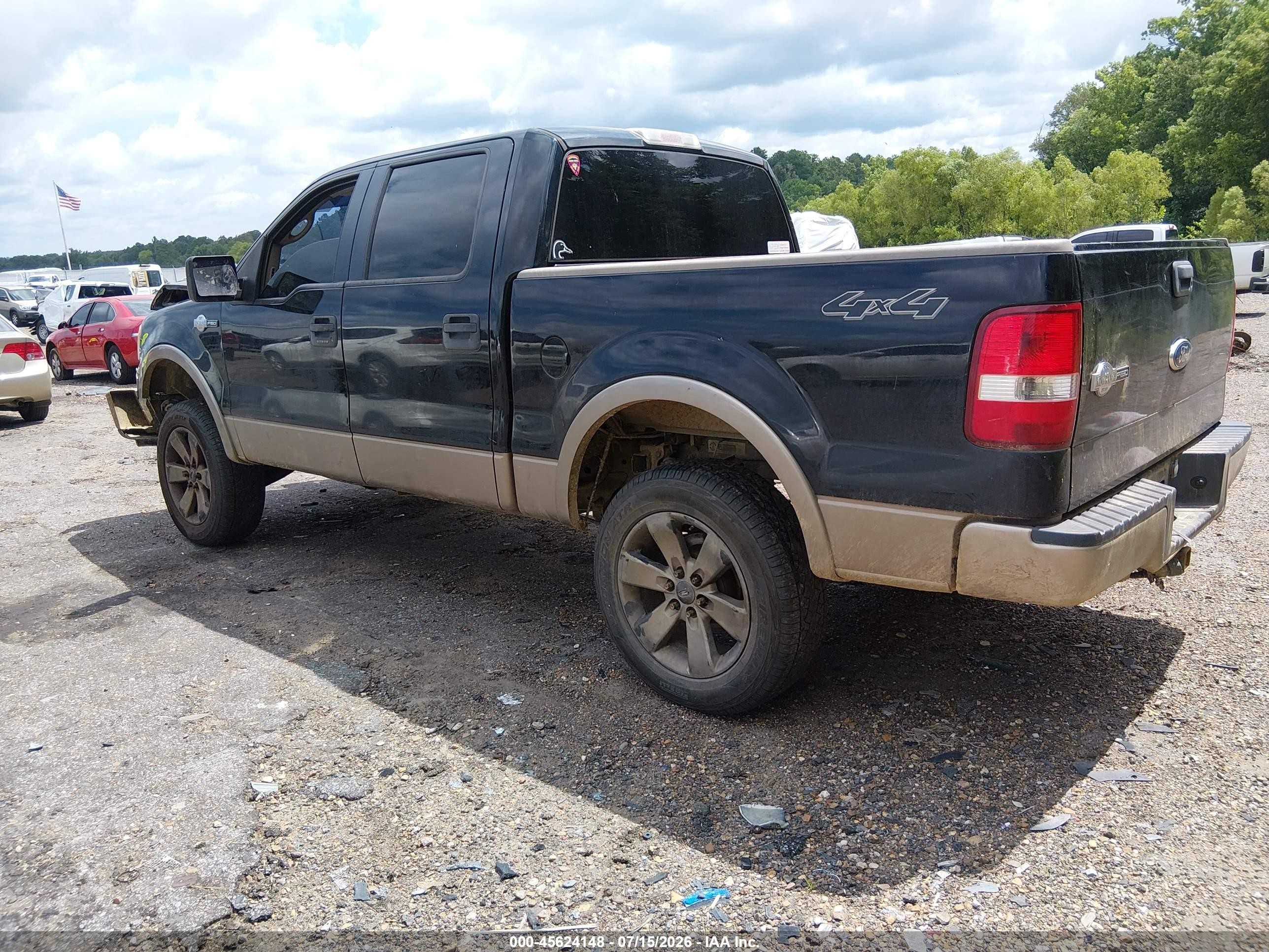 2006 Ford F-150 Fx4/lariat/xlt Black vin: 1FTPW14V56KD68602
