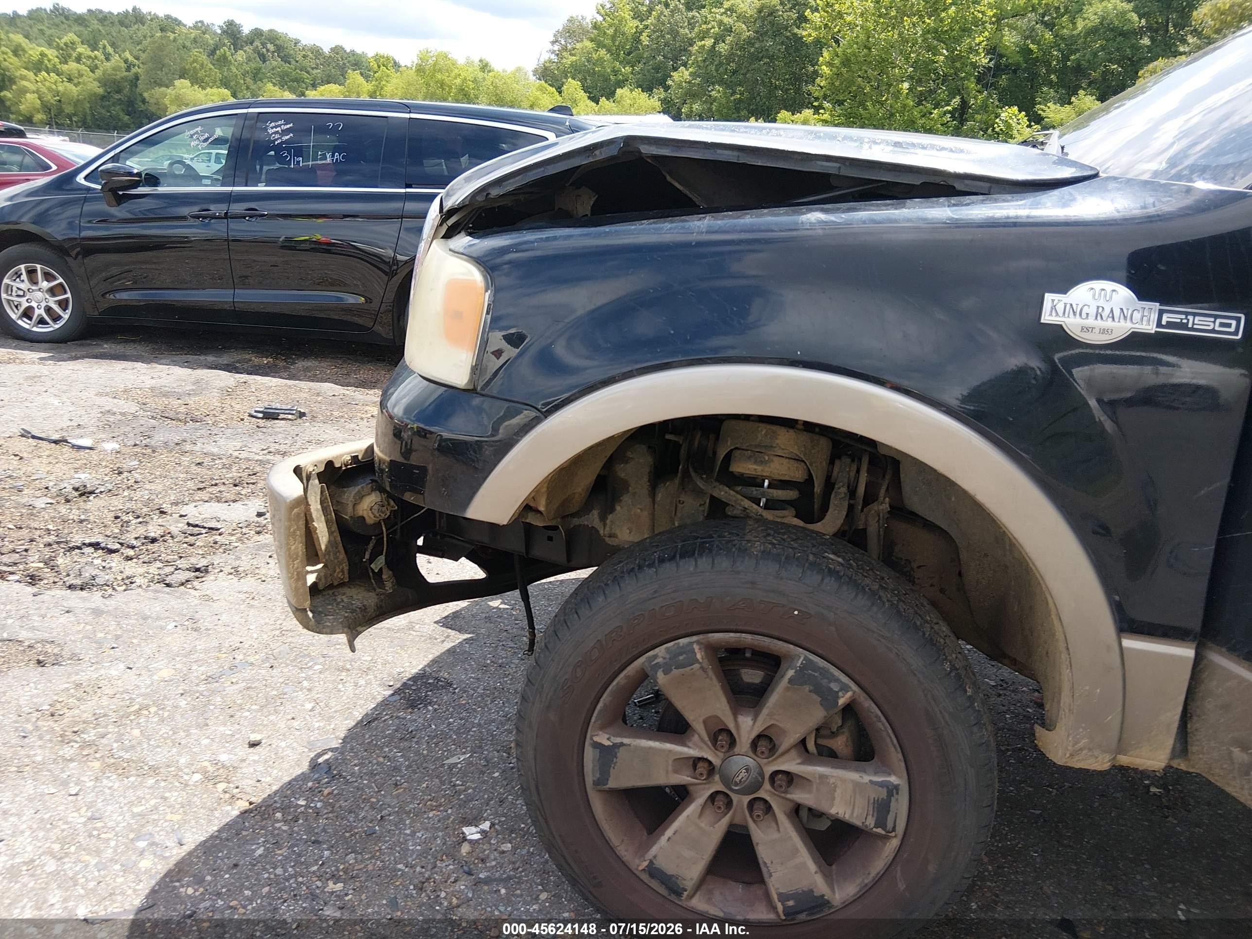 2006 Ford F-150 Fx4/lariat/xlt Black vin: 1FTPW14V56KD68602