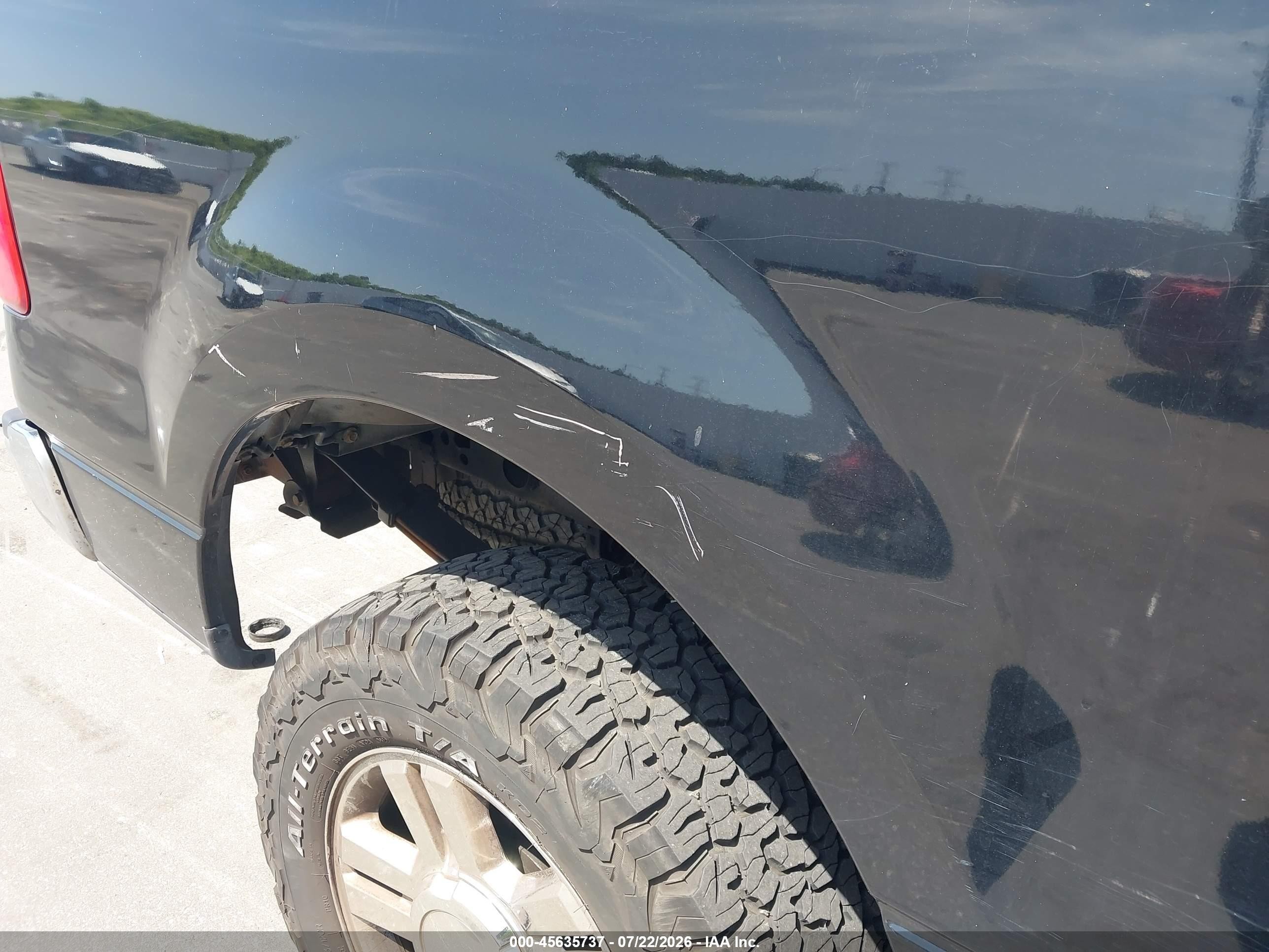 2007 Ford F-150 Fx4/lariat/xlt Black vin: 1FTPW14V57FA33091