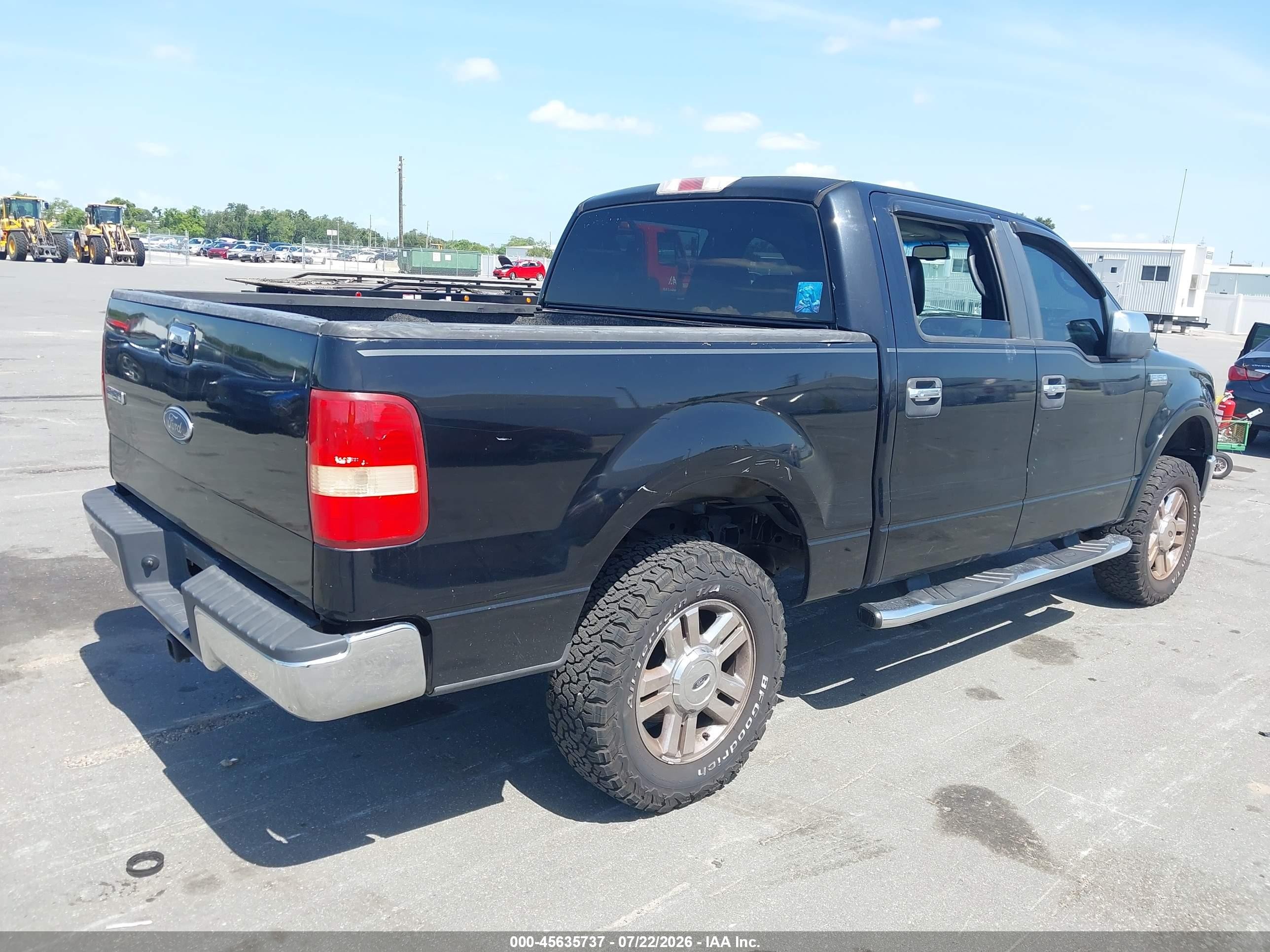 2007 Ford F-150 Fx4/lariat/xlt Black vin: 1FTPW14V57FA33091