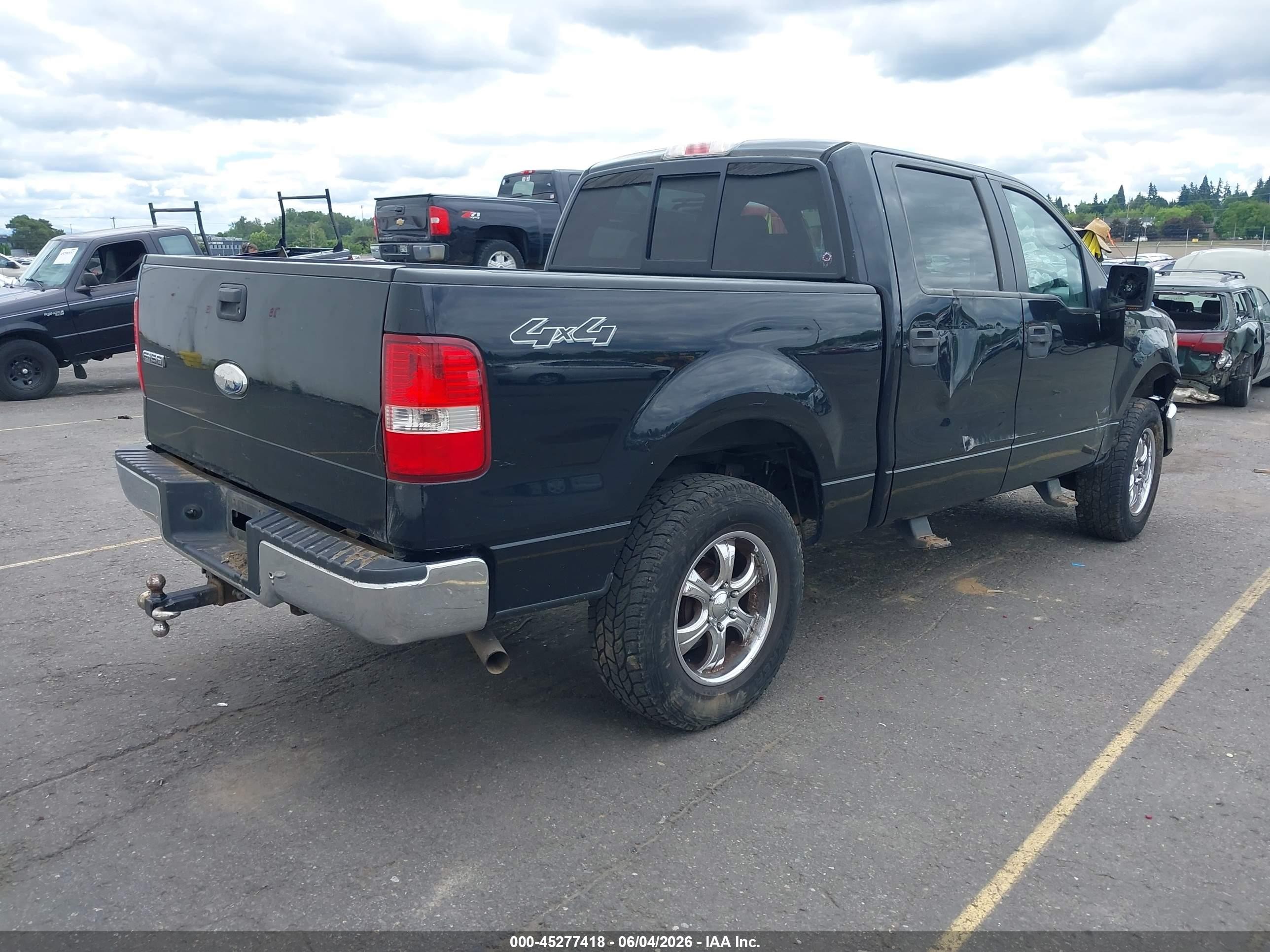 2007 Ford F-150 Fx4/lariat/xlt Black vin: 1FTPW14V57FB72766