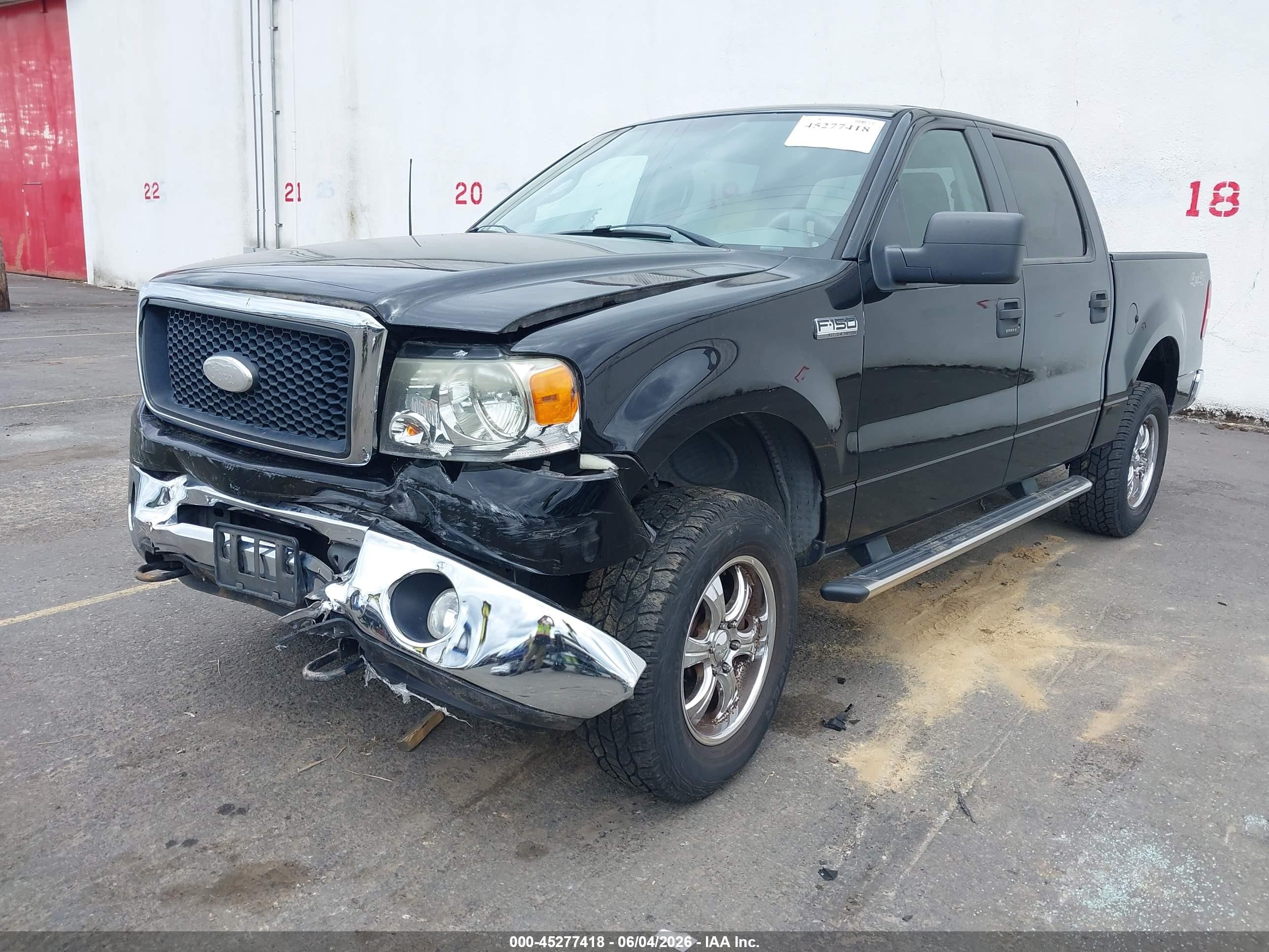 2007 Ford F-150 Fx4/lariat/xlt Black vin: 1FTPW14V57FB72766