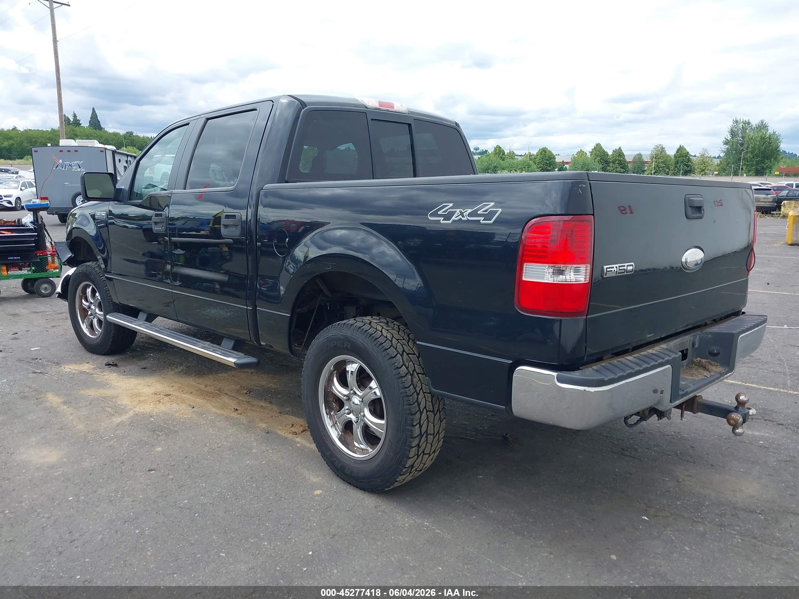 2007 Ford F-150 Fx4/lariat/xlt Black vin: 1FTPW14V57FB72766