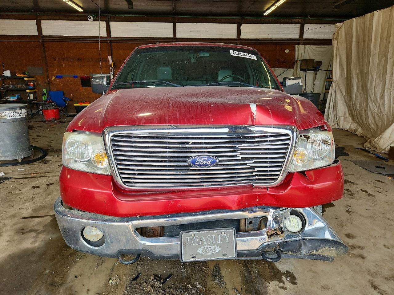 2007 Ford F150 Supercrew Maroon vin: 1FTPW14V57FB73836