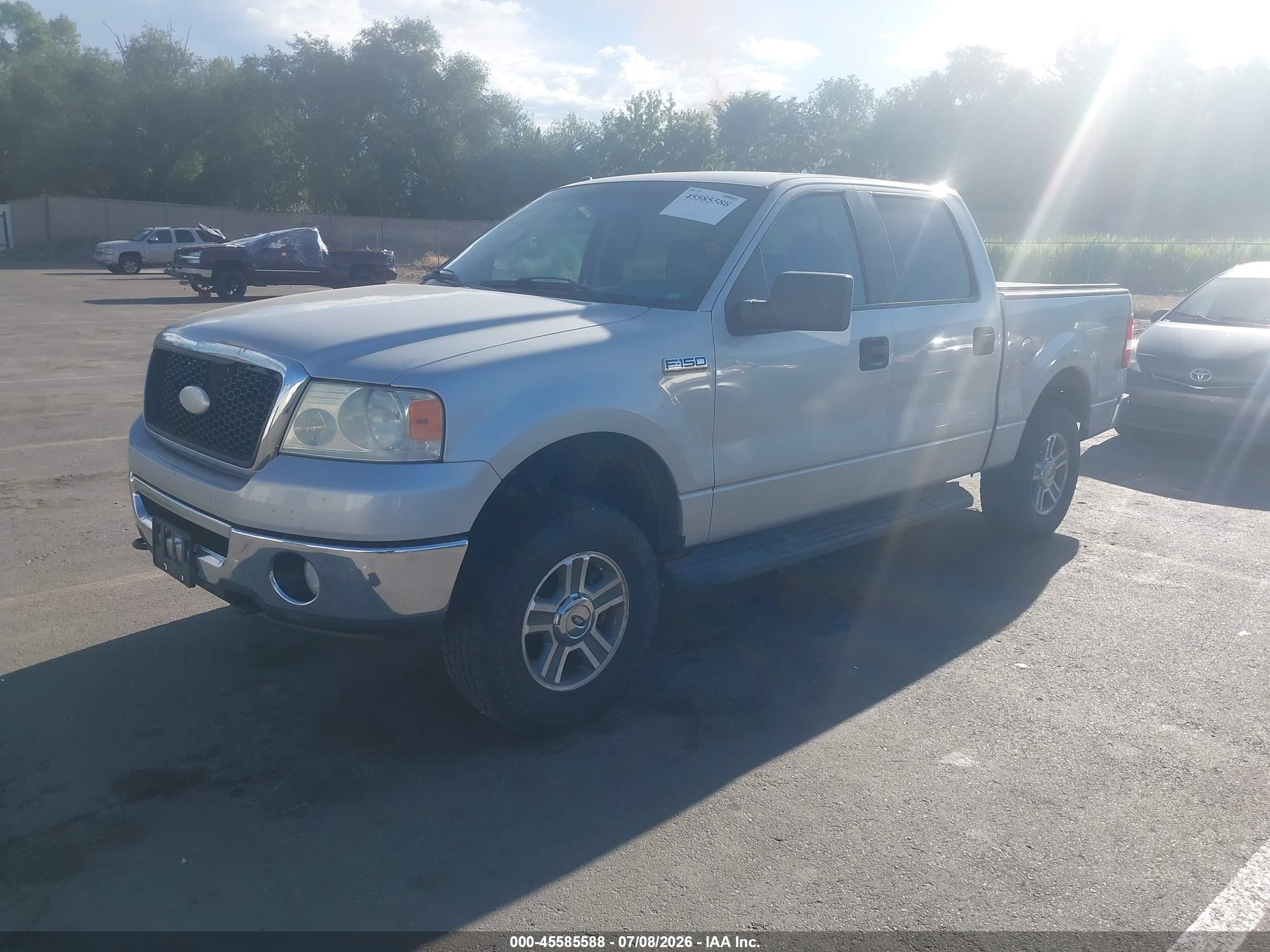 2007 Ford F-150 Fx4/lariat/xlt Silver vin: 1FTPW14V57KC77640
