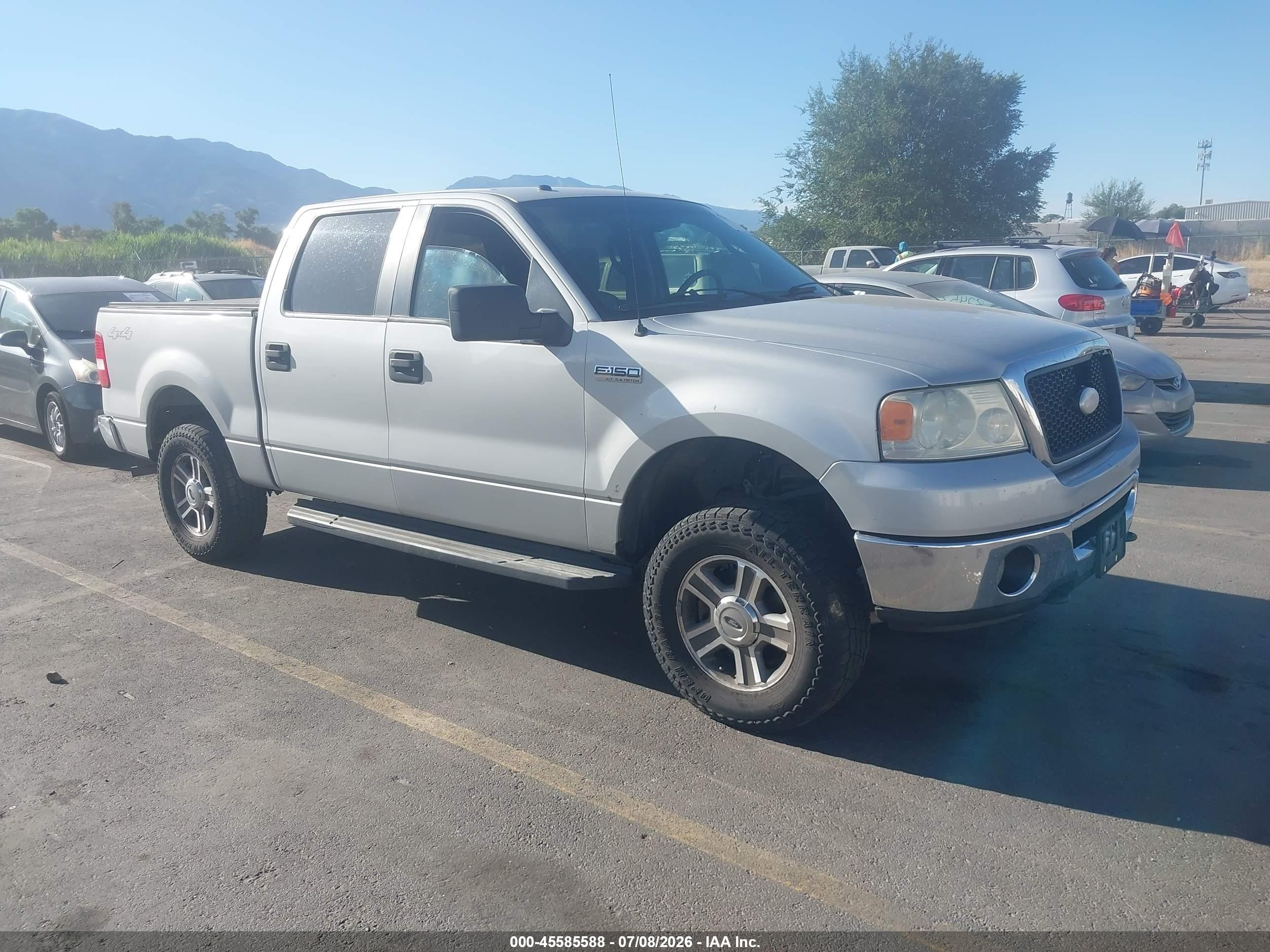 2007 Ford F-150 Fx4/lariat/xlt Silver vin: 1FTPW14V57KC77640