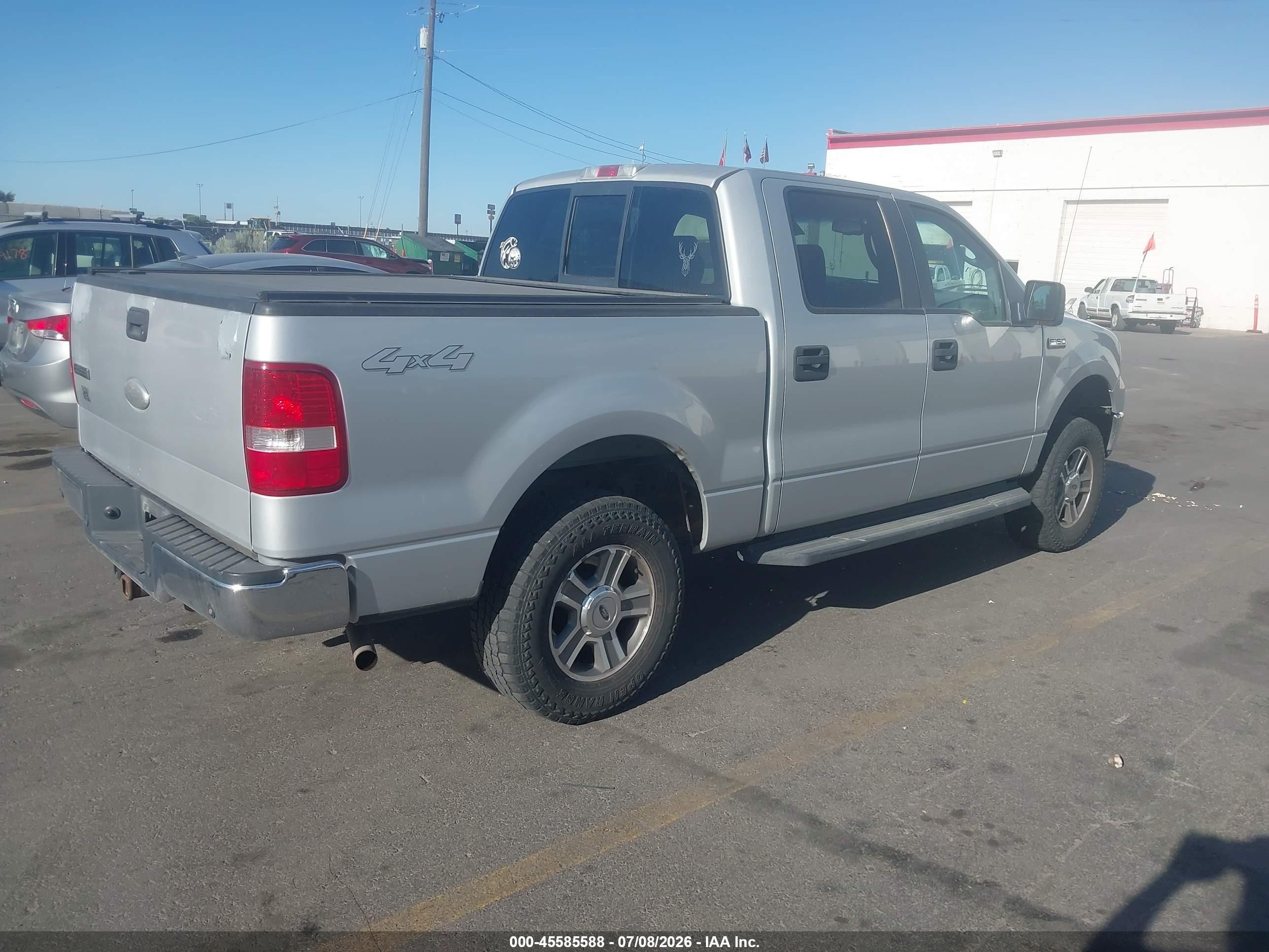 2007 Ford F-150 Fx4/lariat/xlt Silver vin: 1FTPW14V57KC77640