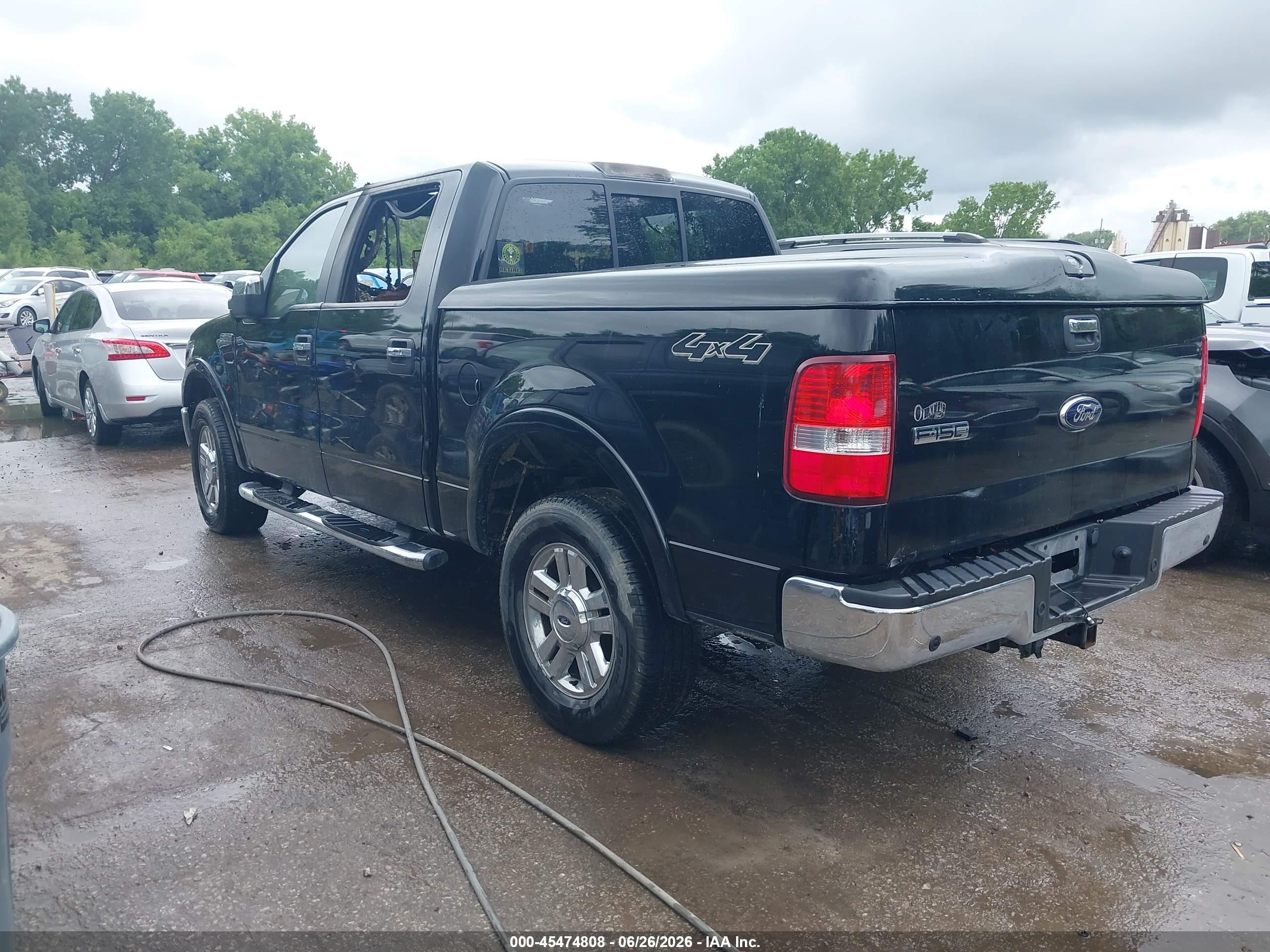 2007 Ford F-150 Fx4/lariat/xlt Black vin: 1FTPW14V57KD27906