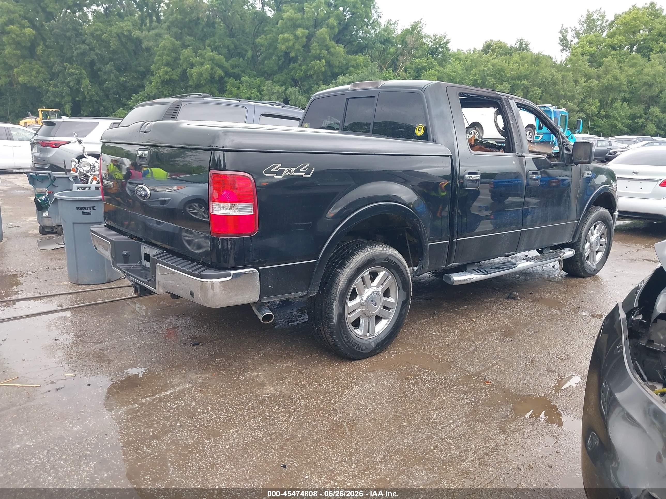 2007 Ford F-150 Fx4/lariat/xlt Black vin: 1FTPW14V57KD27906