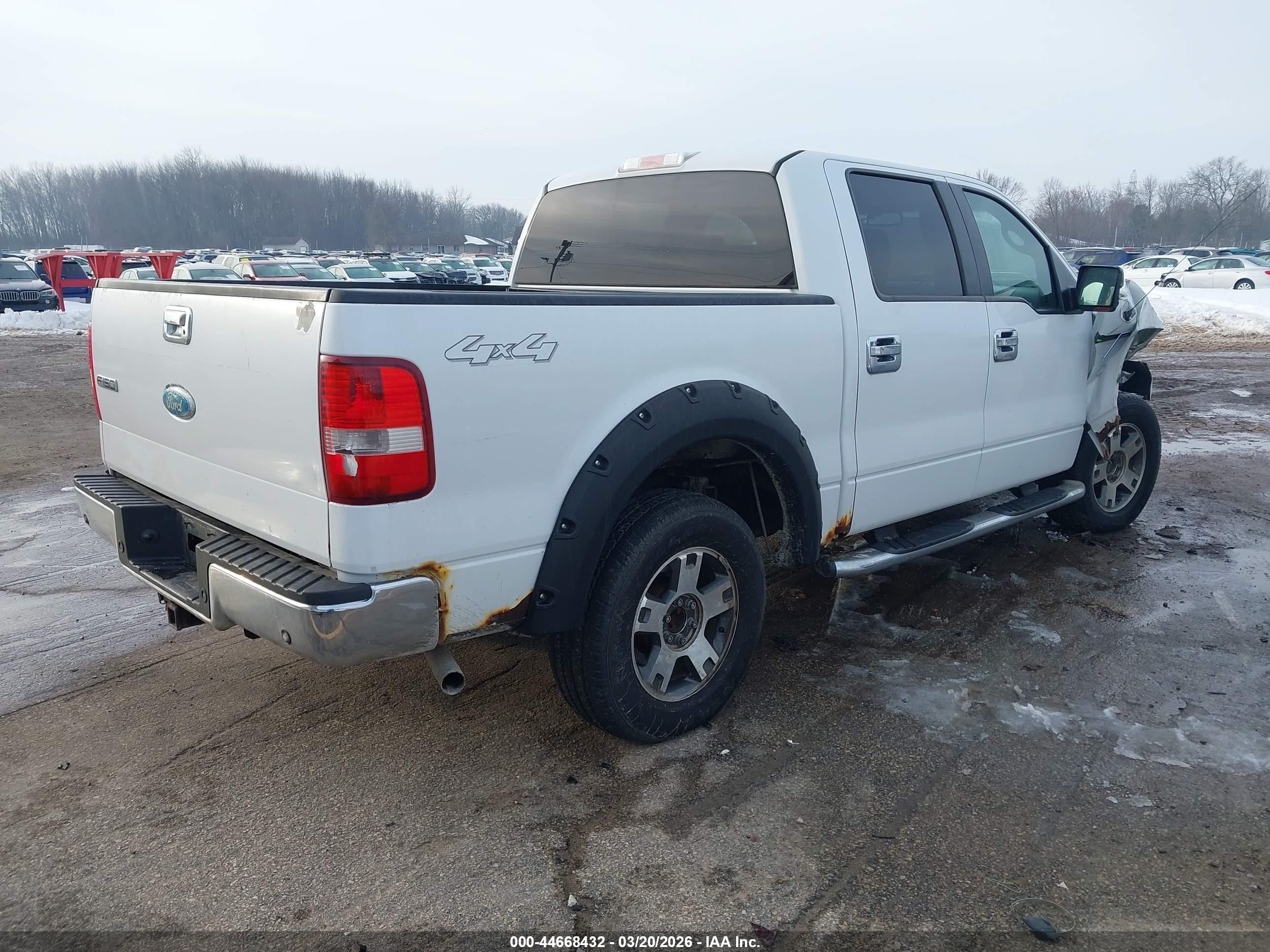 2007 Ford F-150 Fx4/lariat/xlt White vin: 1FTPW14V57KD28456