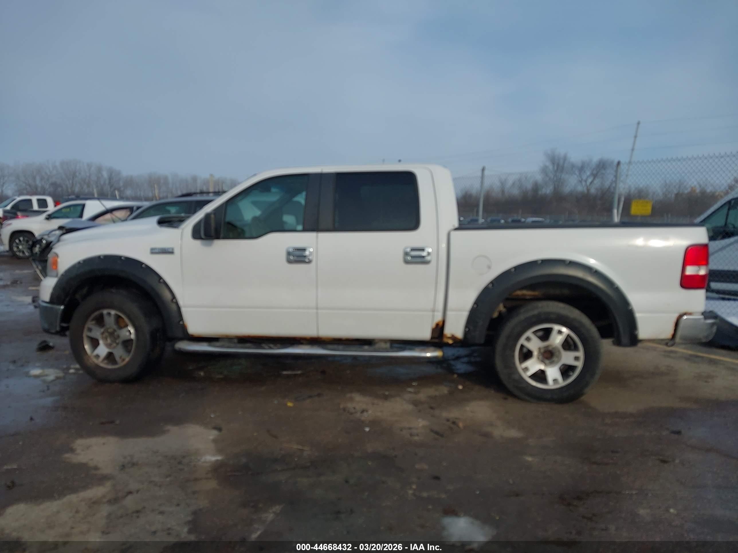 2007 Ford F-150 Fx4/lariat/xlt White vin: 1FTPW14V57KD28456