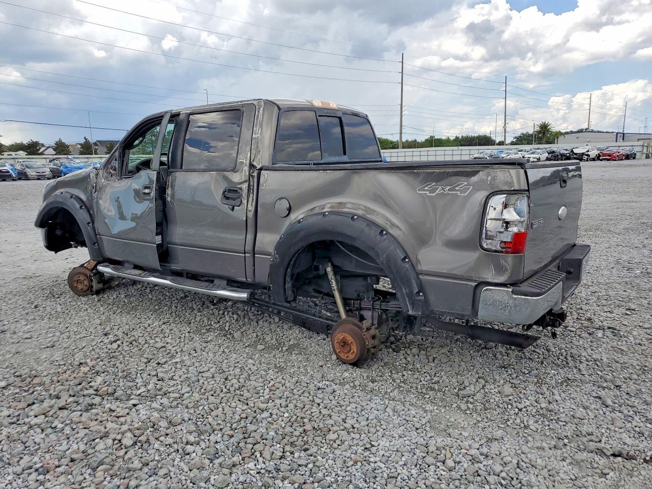 2008 Ford F150 Supercrew Gray vin: 1FTPW14V58FA14722
