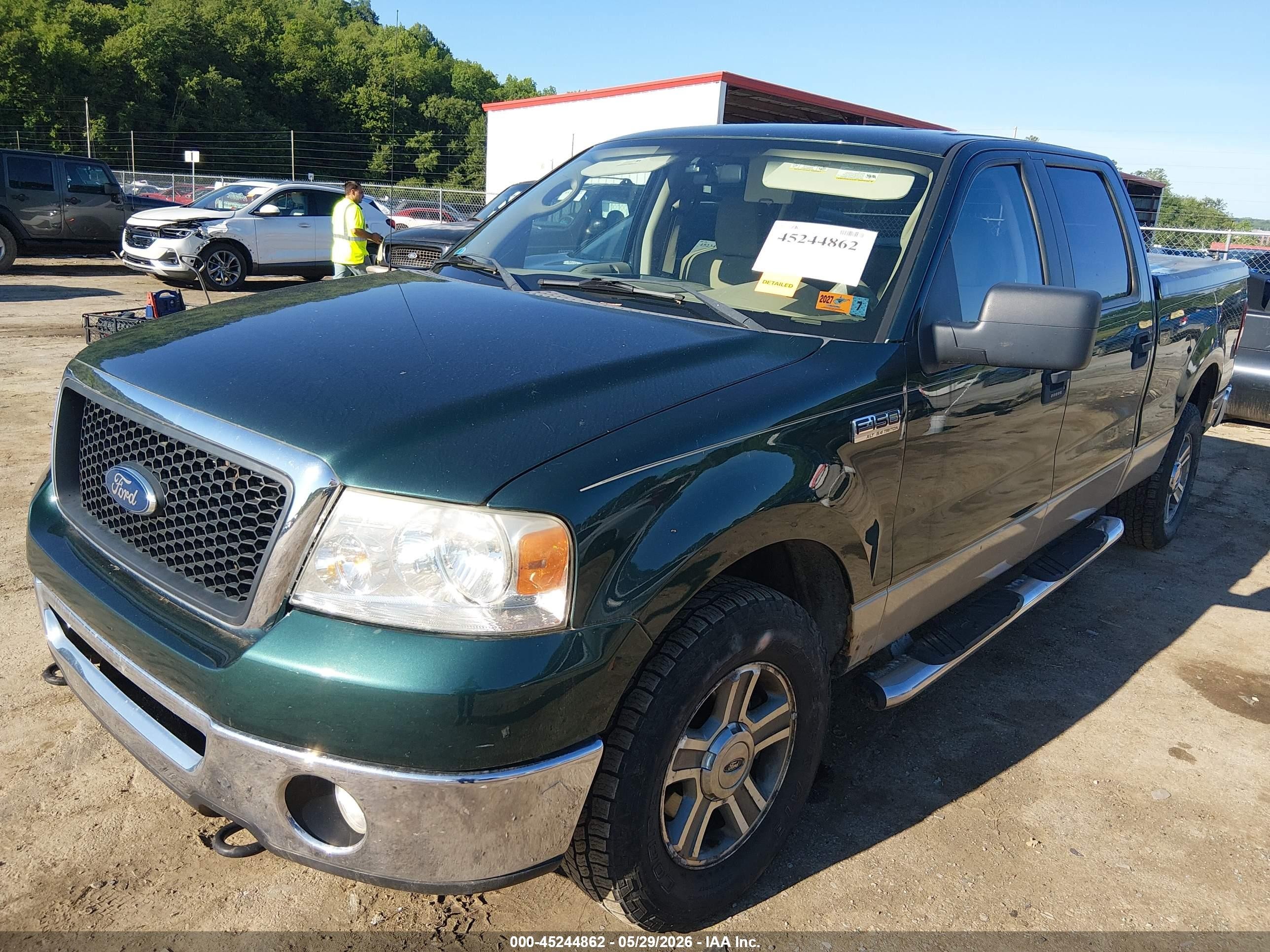 2008 Ford F-150 60th Anniversary/fx4/king Ranch/lariat/xlt Green vin: 1FTPW14V58FA50491