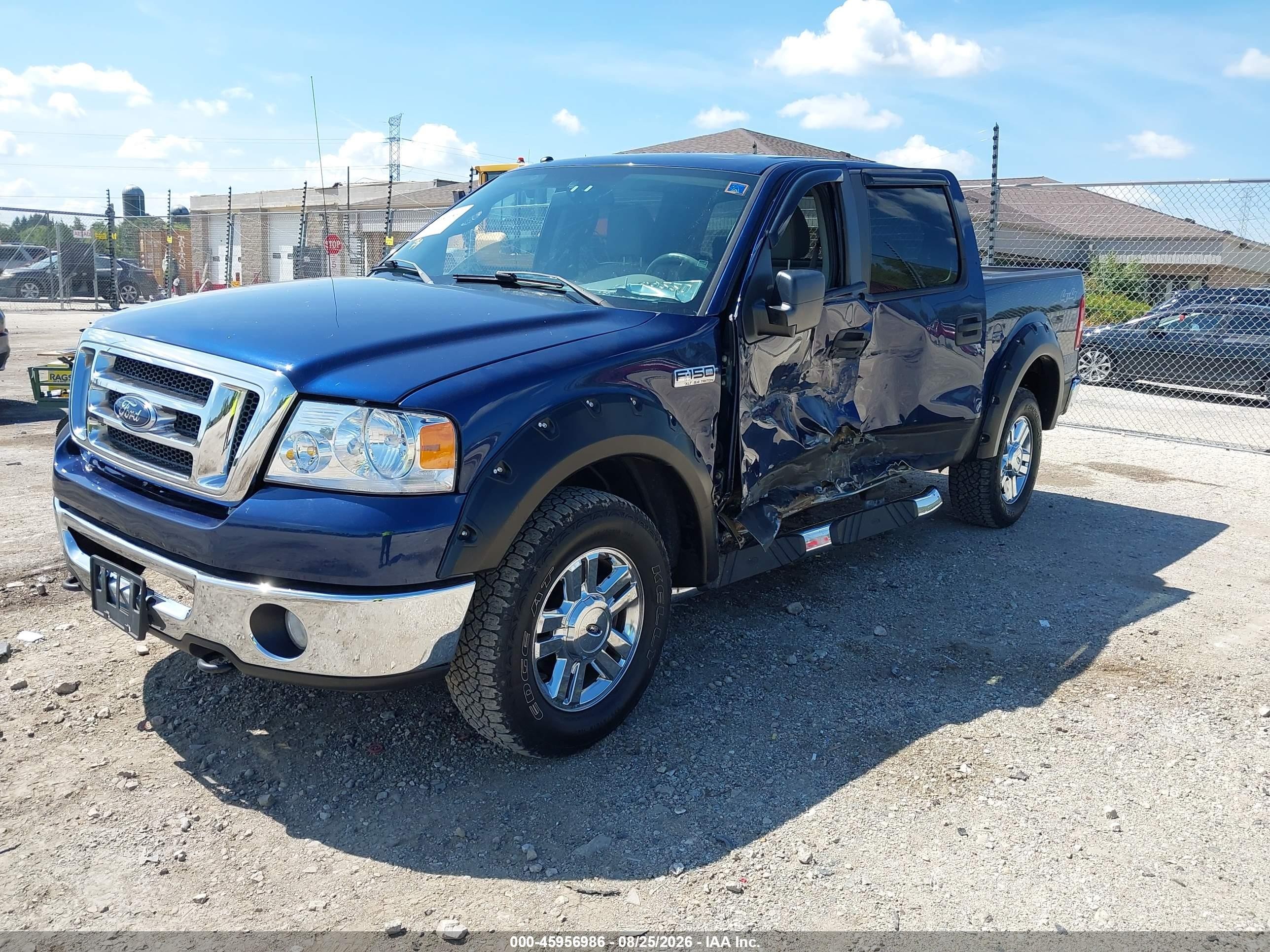 2008 Ford F-150 60th Anniversary/fx4/king Ranch/lariat/xlt Blue vin: 1FTPW14V58FA90747