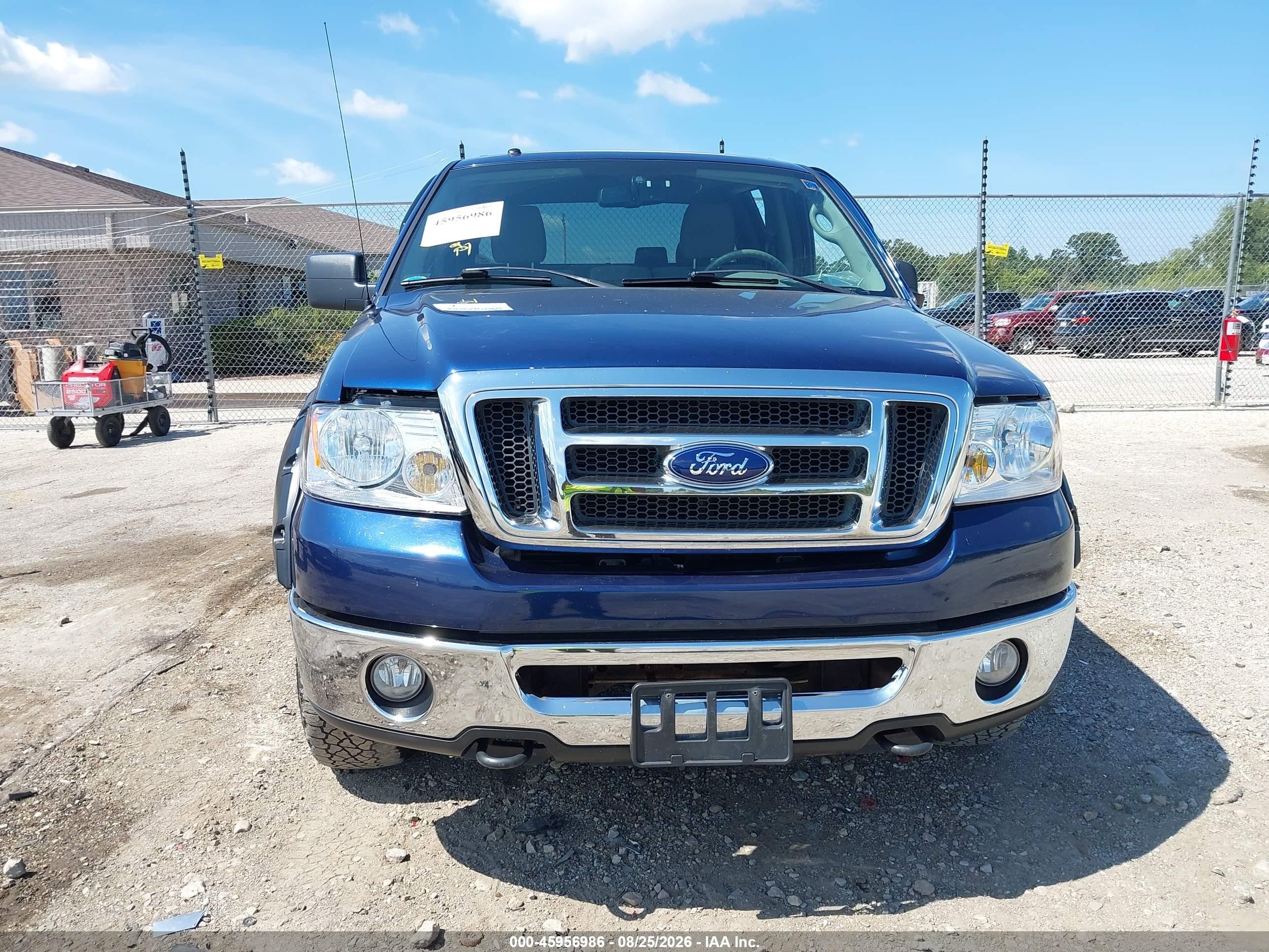 2008 Ford F-150 60th Anniversary/fx4/king Ranch/lariat/xlt Blue vin: 1FTPW14V58FA90747