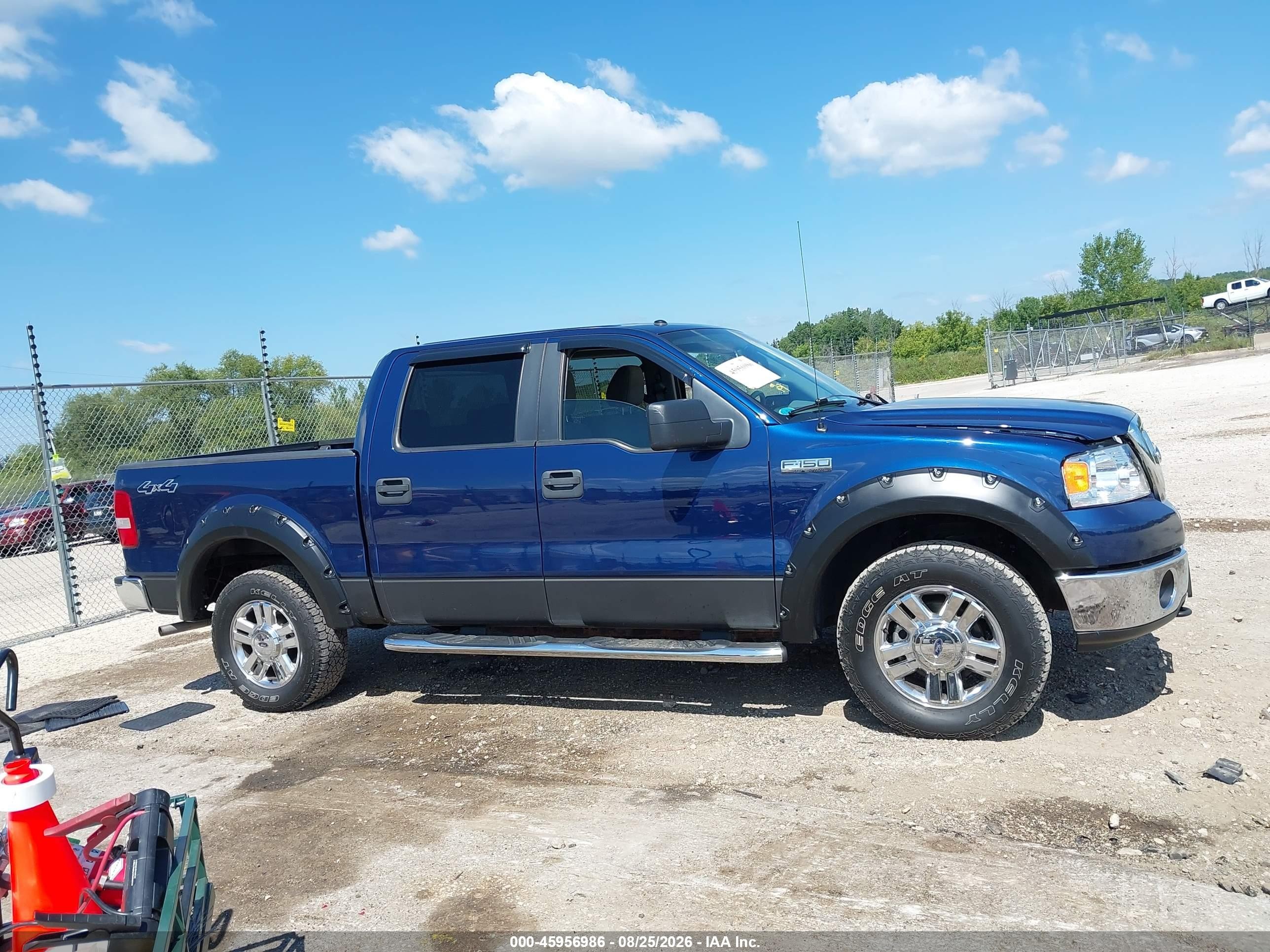 2008 Ford F-150 60th Anniversary/fx4/king Ranch/lariat/xlt Blue vin: 1FTPW14V58FA90747