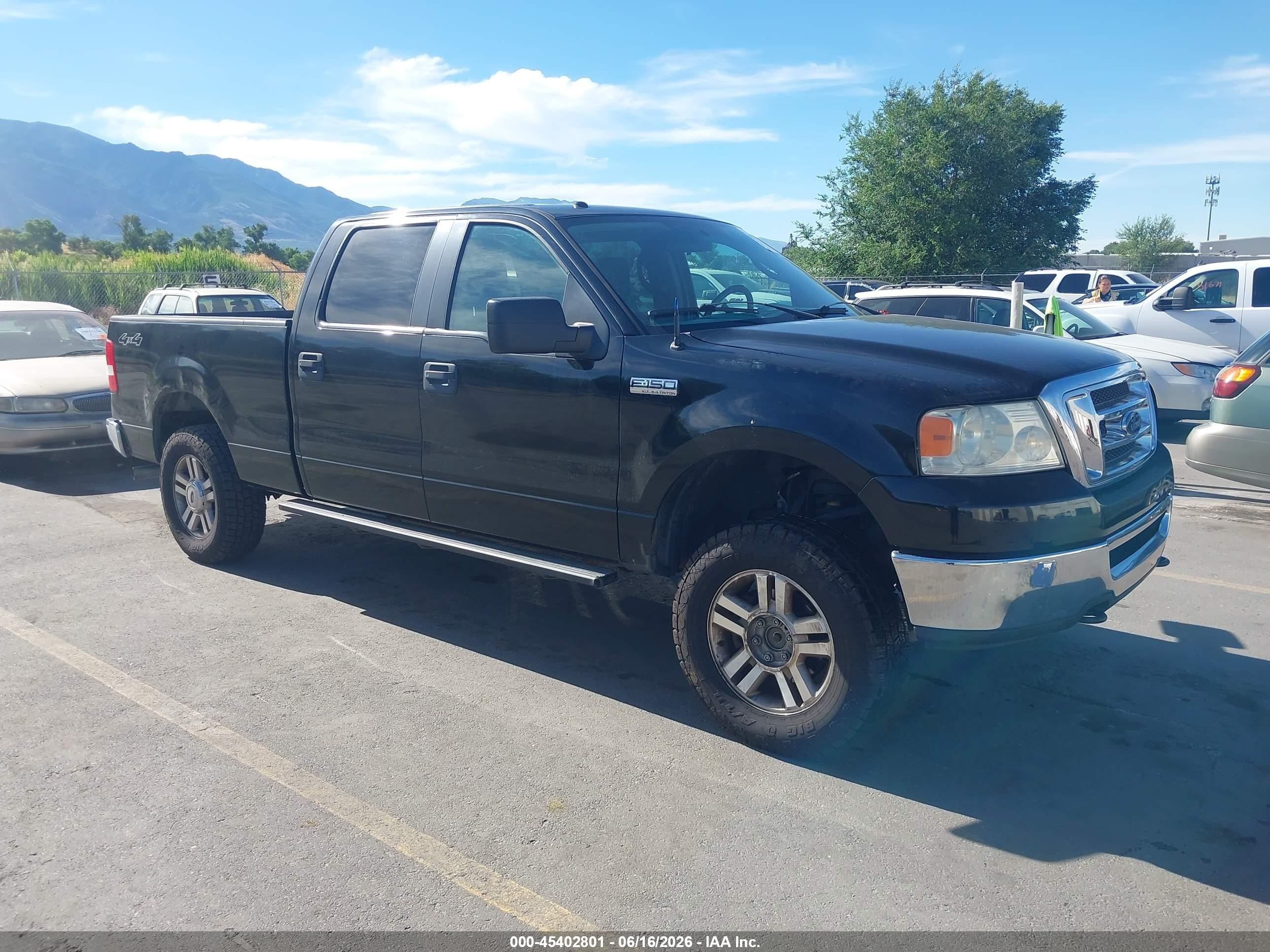 2008 Ford F-150 60th Anniversary/fx4/king Ranch/lariat/xlt Black vin: 1FTPW14V58FB34407