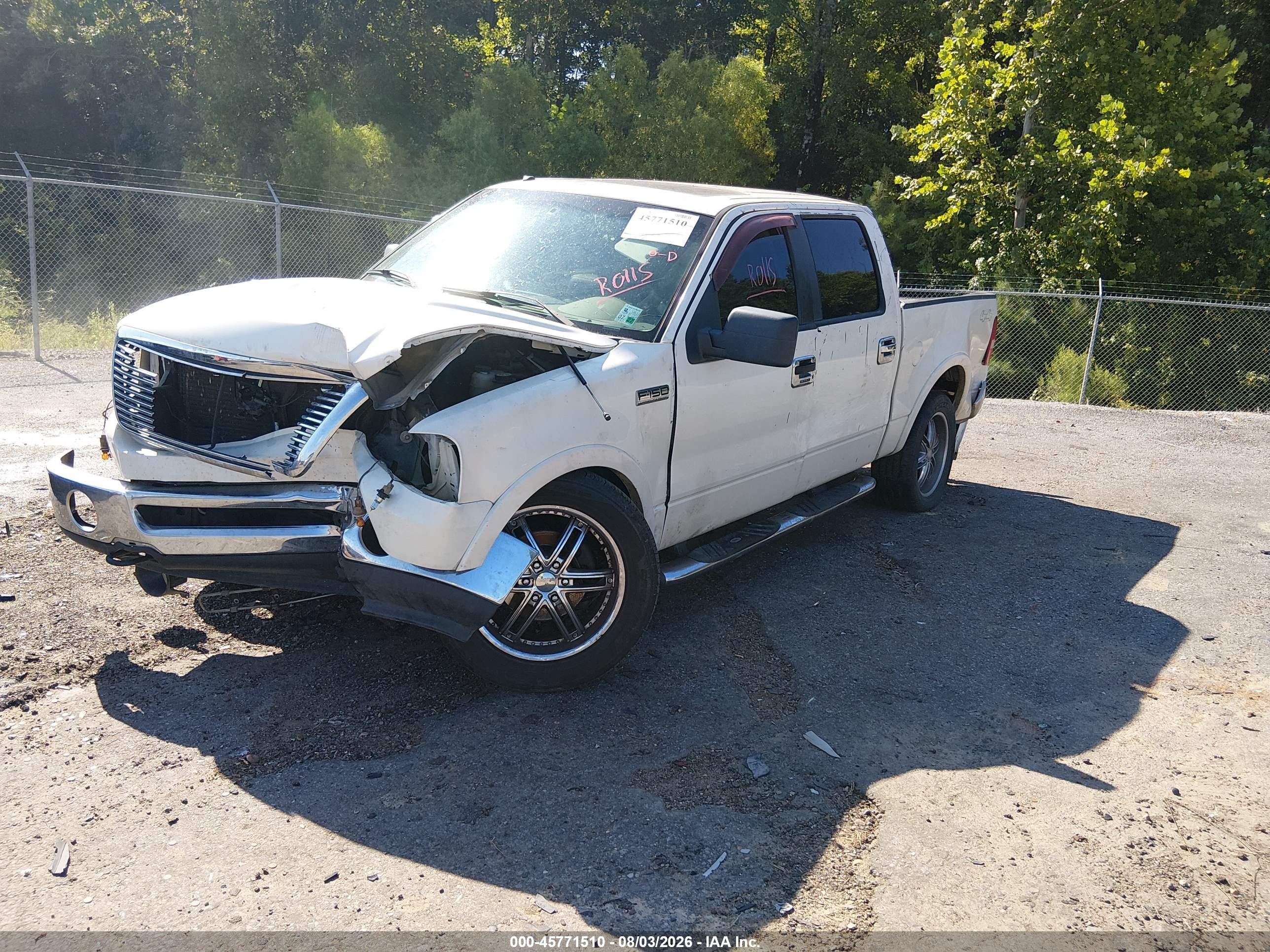 2008 Ford F-150   Белый vin: 1FTPW14V58FB60750