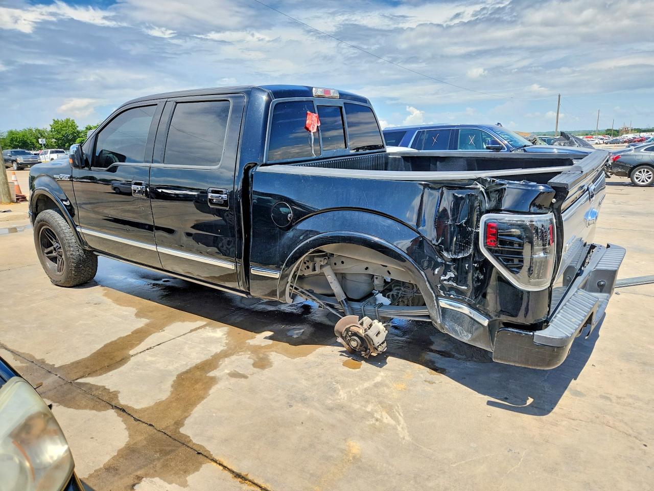 2009 Ford F150 Supercrew Black vin: 1FTPW14V59FA58429