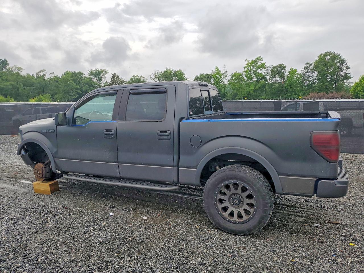 2009 Ford F150 Supercrew Black vin: 1FTPW14V59FA67745