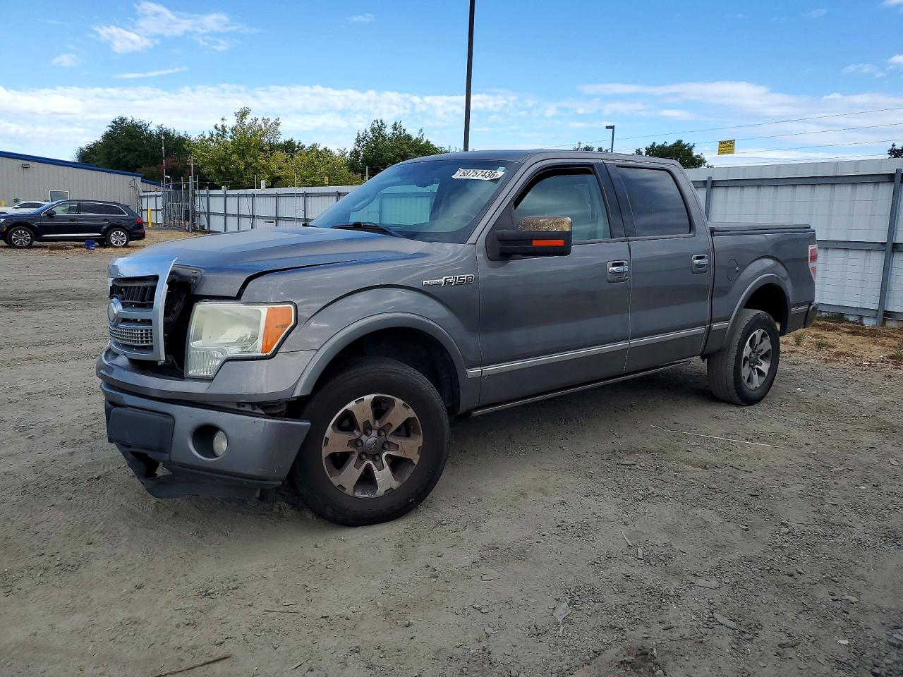 2009 Ford F150 Supercrew Серый vin: 1FTPW14V59FA74680