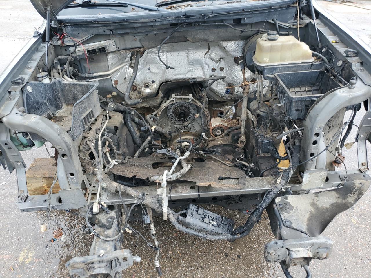 2009 Ford F150 Supercrew Silver vin: 1FTPW14V59FB00212 Damage: Engine, Missing, Replacement Required
