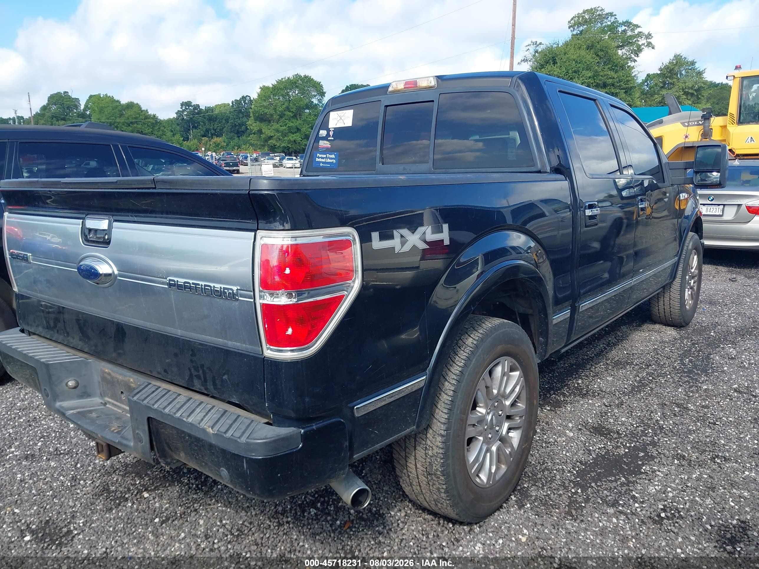 2009 Ford F-150 Fx4/king Ranch/lariat/platinum/xl/xlt Black vin: 1FTPW14V59FB26230