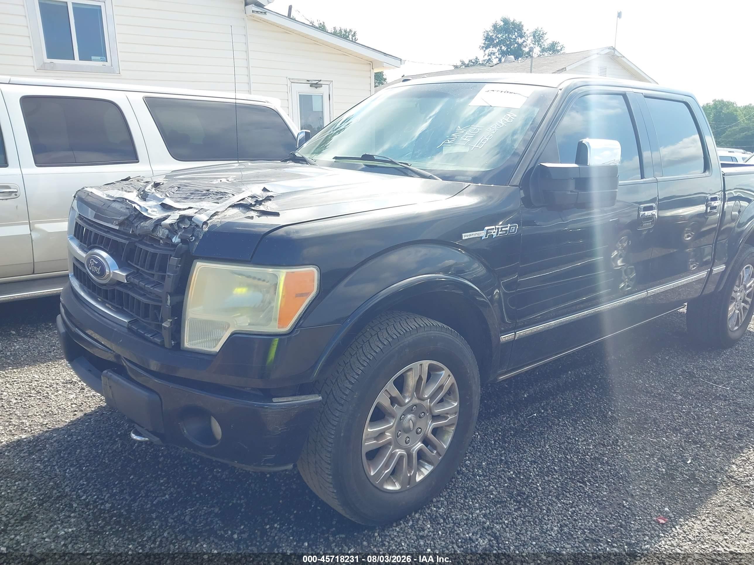 2009 Ford F-150 Fx4/king Ranch/lariat/platinum/xl/xlt Black vin: 1FTPW14V59FB26230