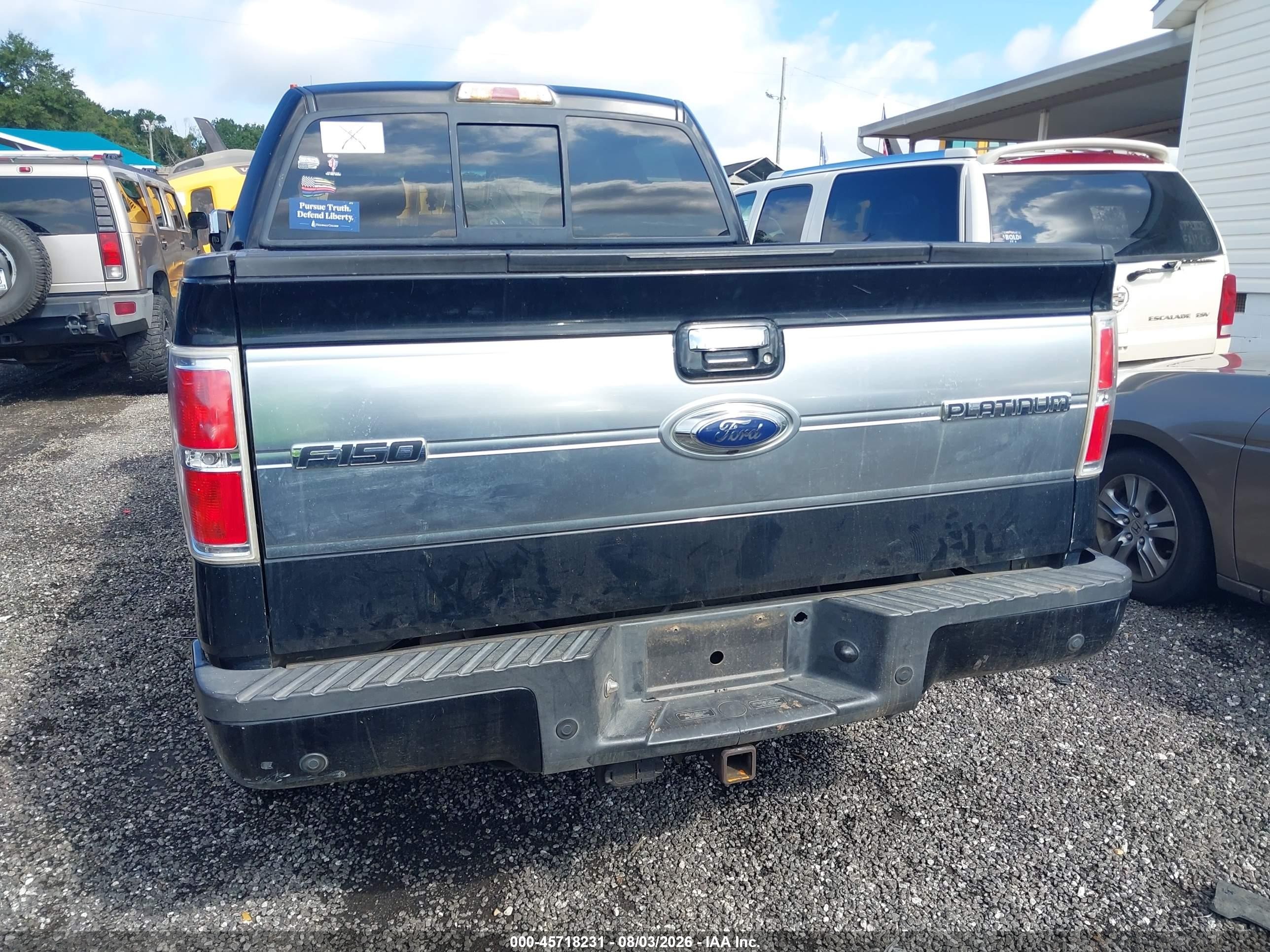 2009 Ford F-150 Fx4/king Ranch/lariat/platinum/xl/xlt Black vin: 1FTPW14V59FB26230