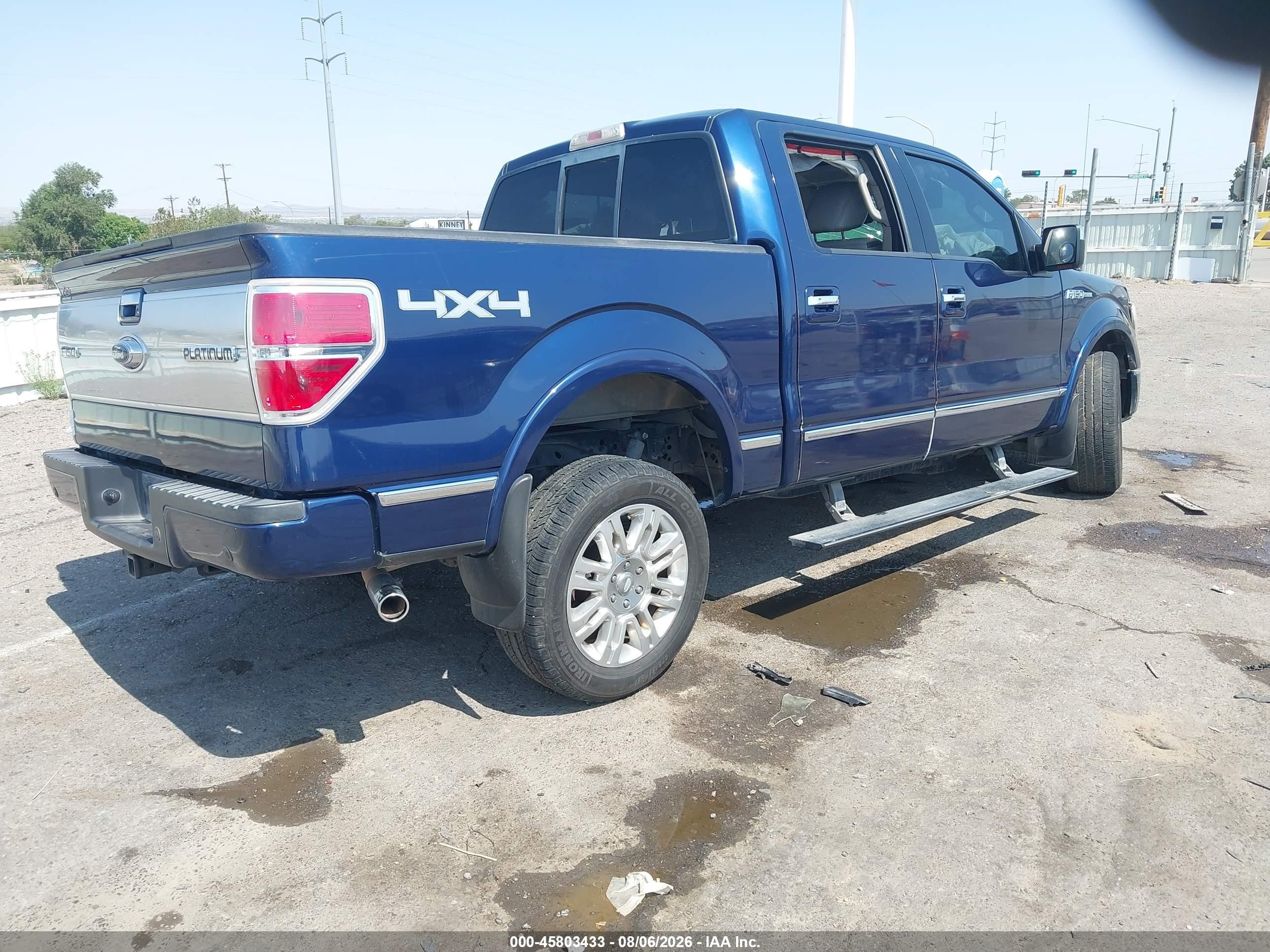 2009 Ford F-150 Fx4/king Ranch/lariat/platinum/xl/xlt Blue vin: 1FTPW14V59FB26468