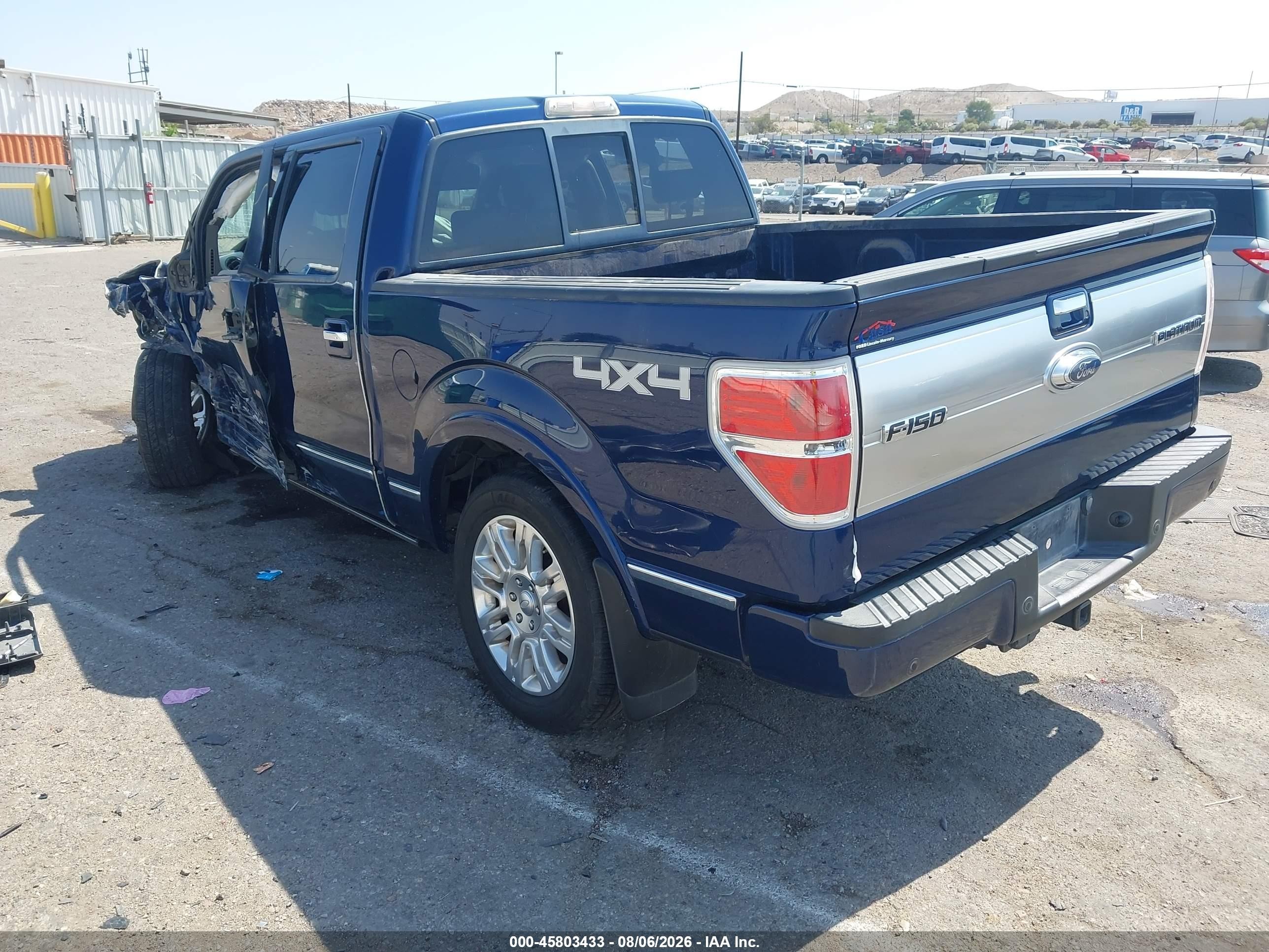 2009 Ford F-150 Fx4/king Ranch/lariat/platinum/xl/xlt Blue vin: 1FTPW14V59FB26468