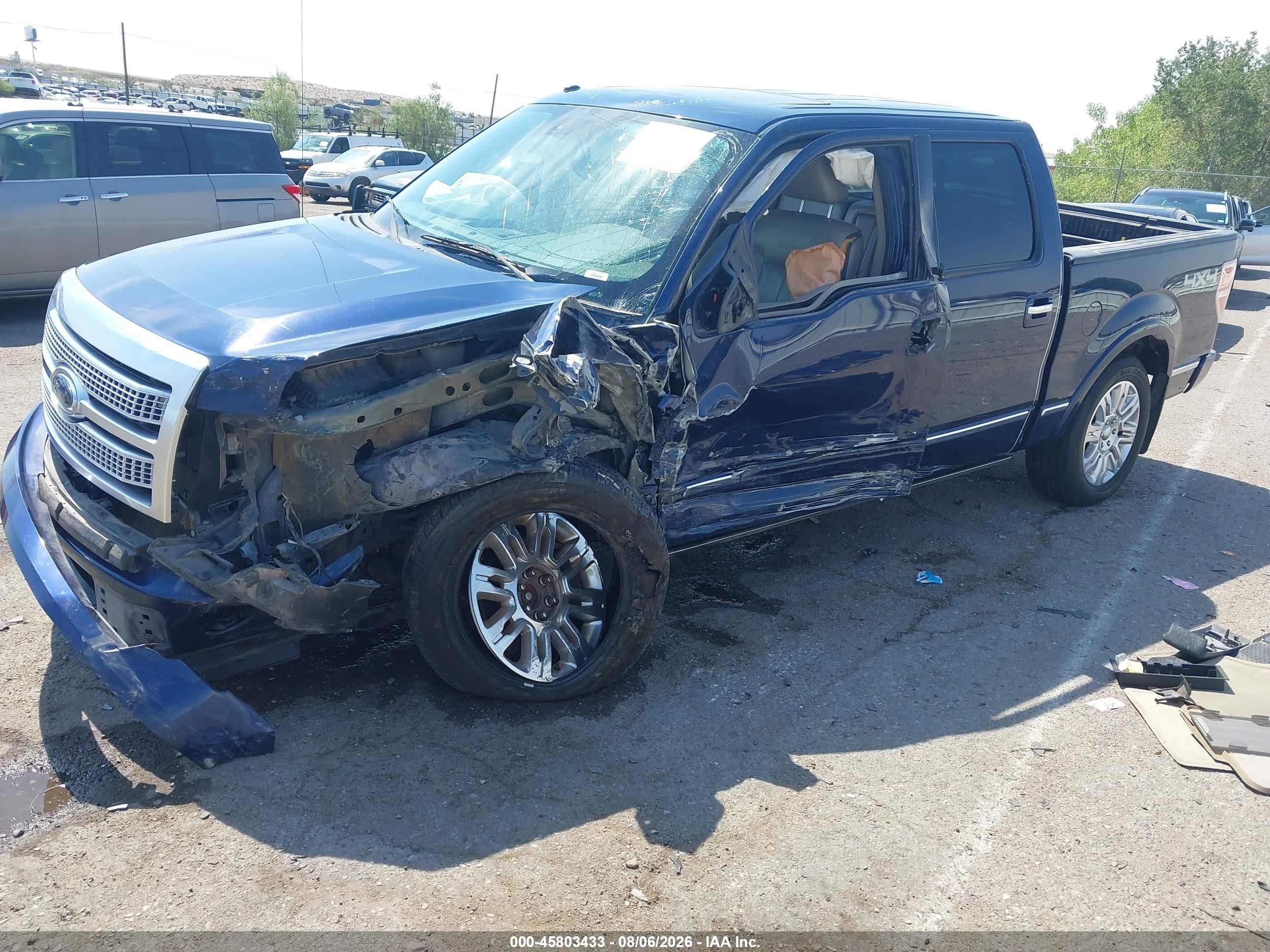 2009 Ford F-150 Fx4/king Ranch/lariat/platinum/xl/xlt Blue vin: 1FTPW14V59FB26468