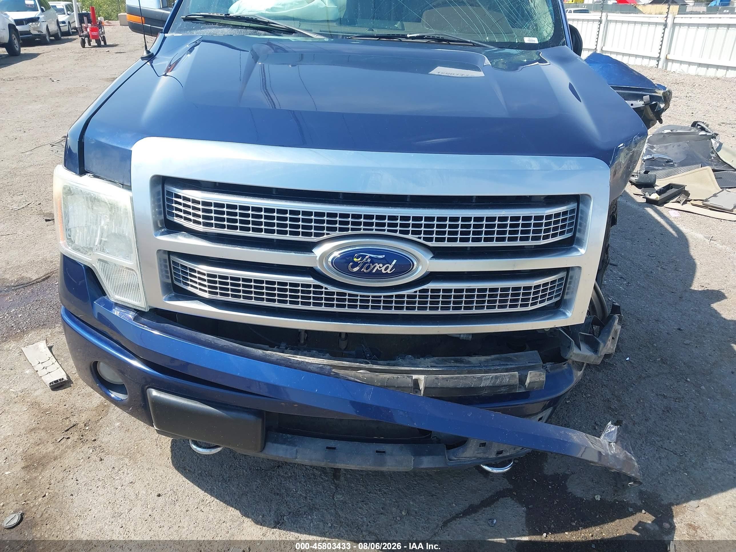 2009 Ford F-150 Fx4/king Ranch/lariat/platinum/xl/xlt Blue vin: 1FTPW14V59FB26468